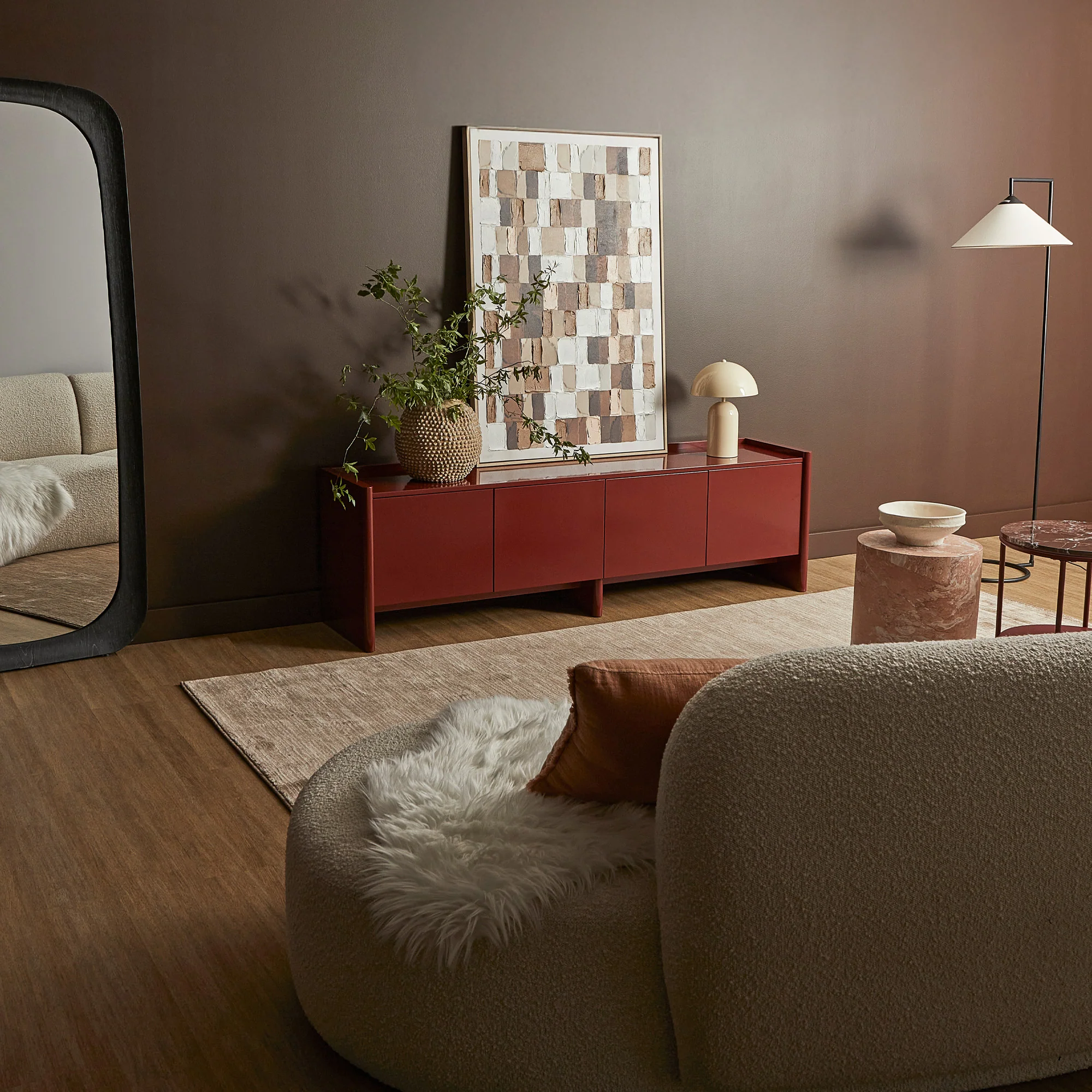 Martine Entertainment Unit Wine (180cm) - Image 11