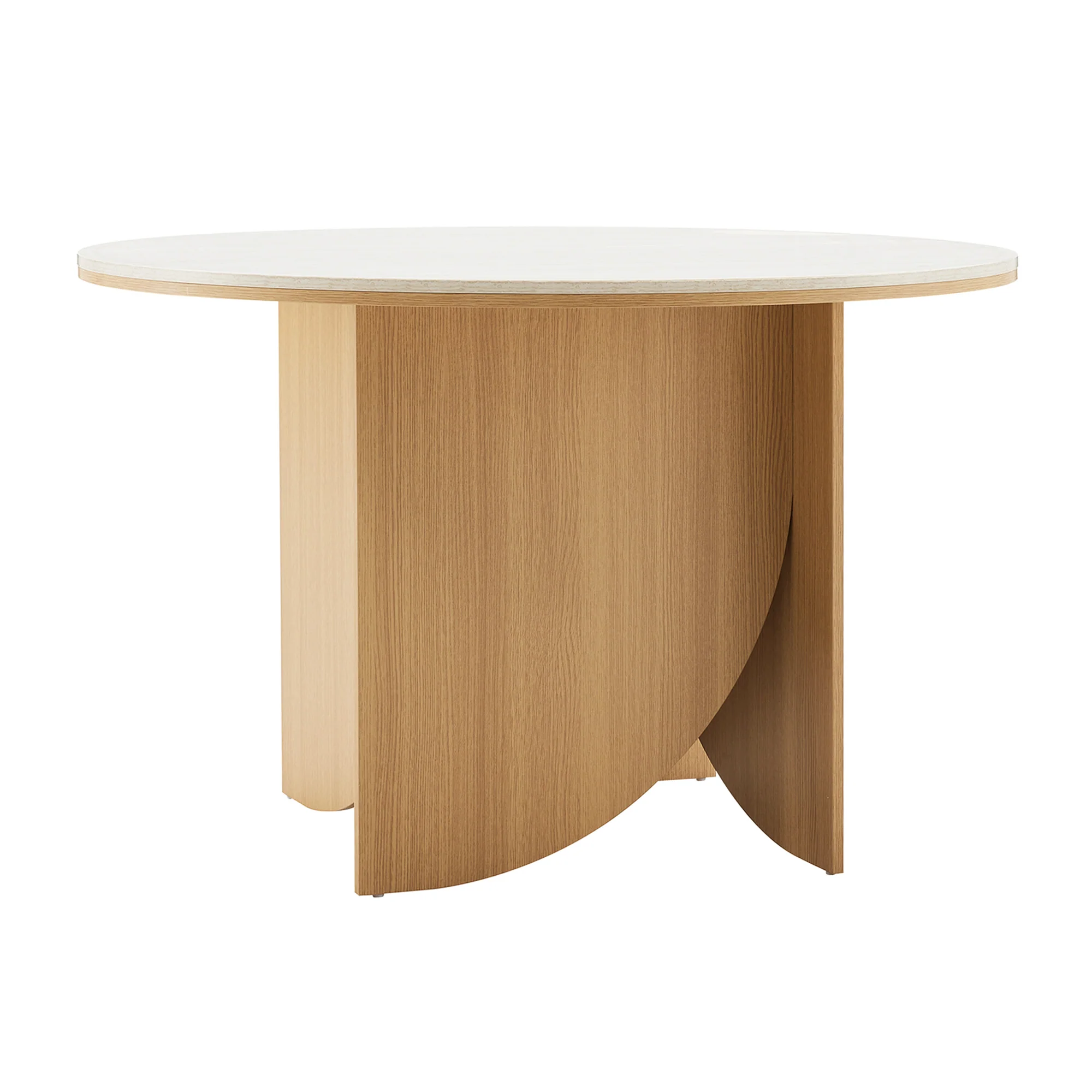 Mason Dining Table Oak Travertine Look (120cm) - Image 10