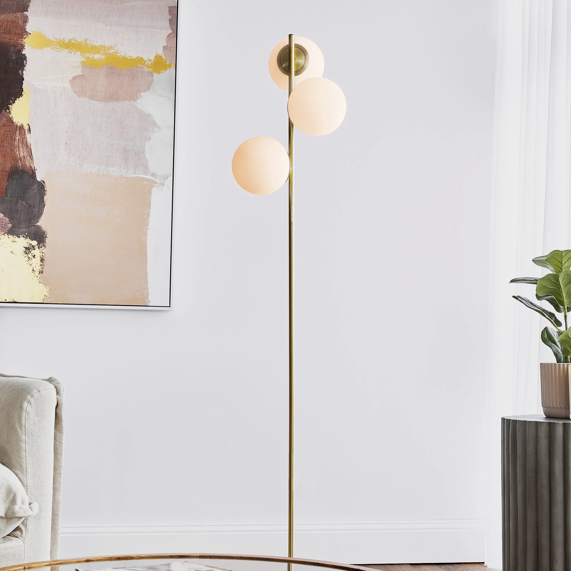 Mateo Floor Lamp Gold - Image 4