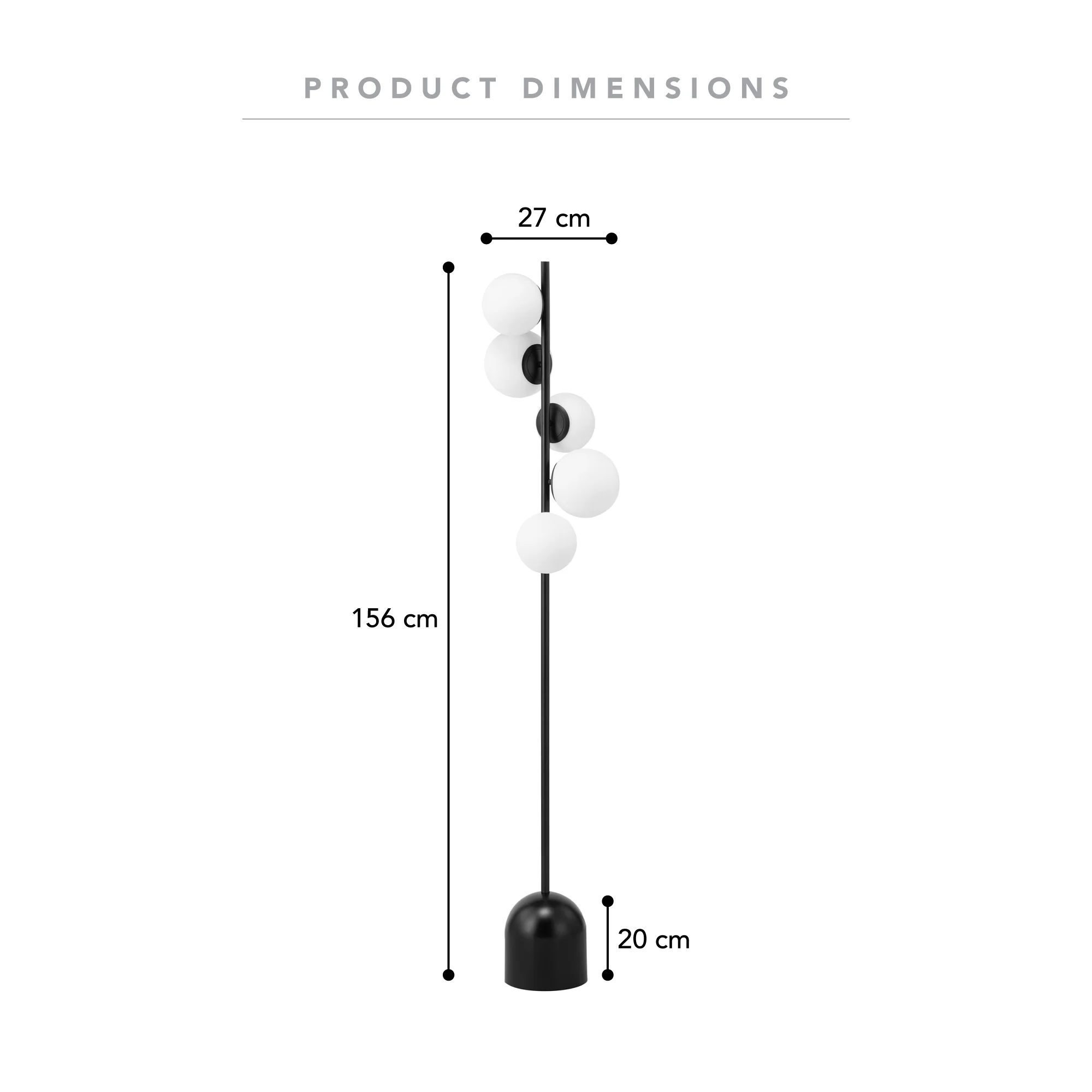 Mateo Cluster Floor Lamp Black - Image 3