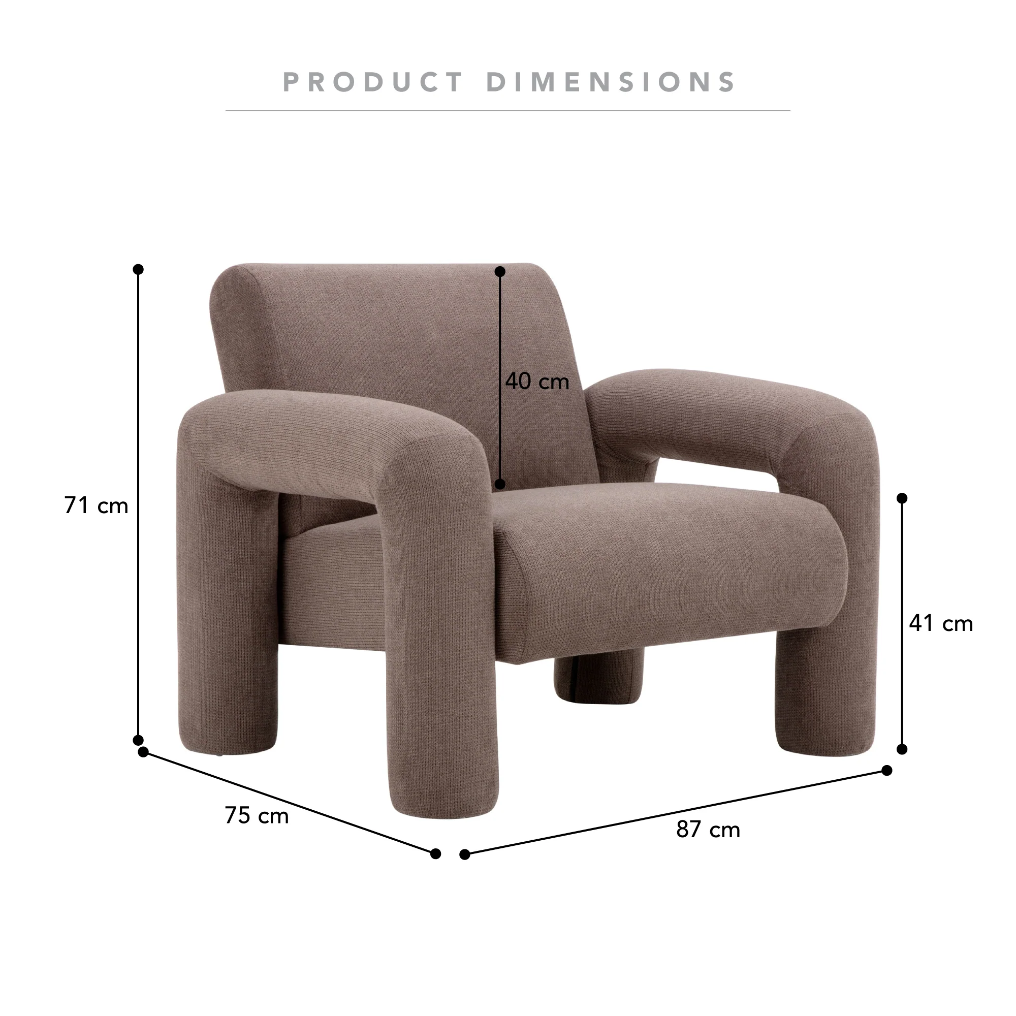 Matilda Armchair Chocolate (Set of 2) - Image 3