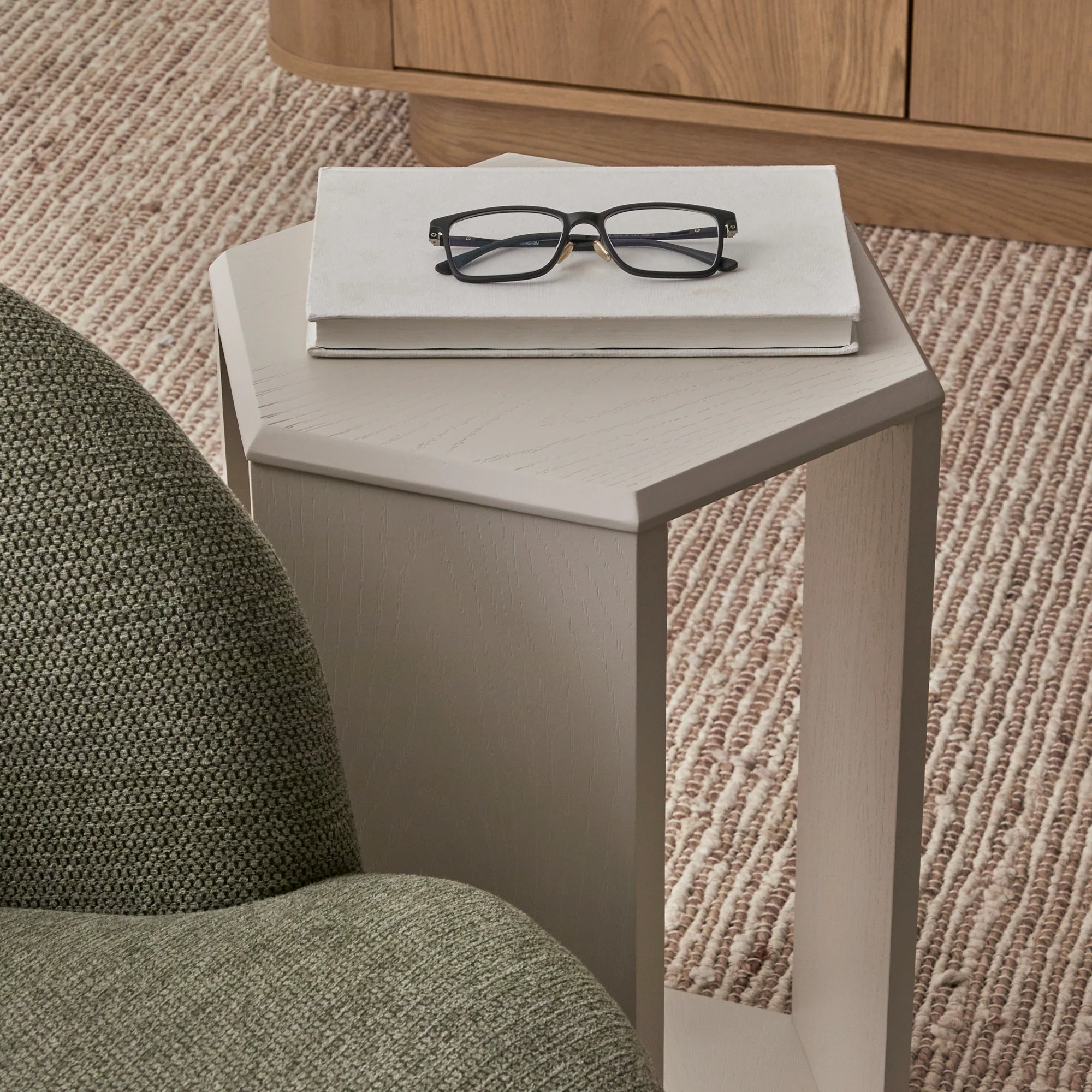 Megara Side Table Grey - Image 4