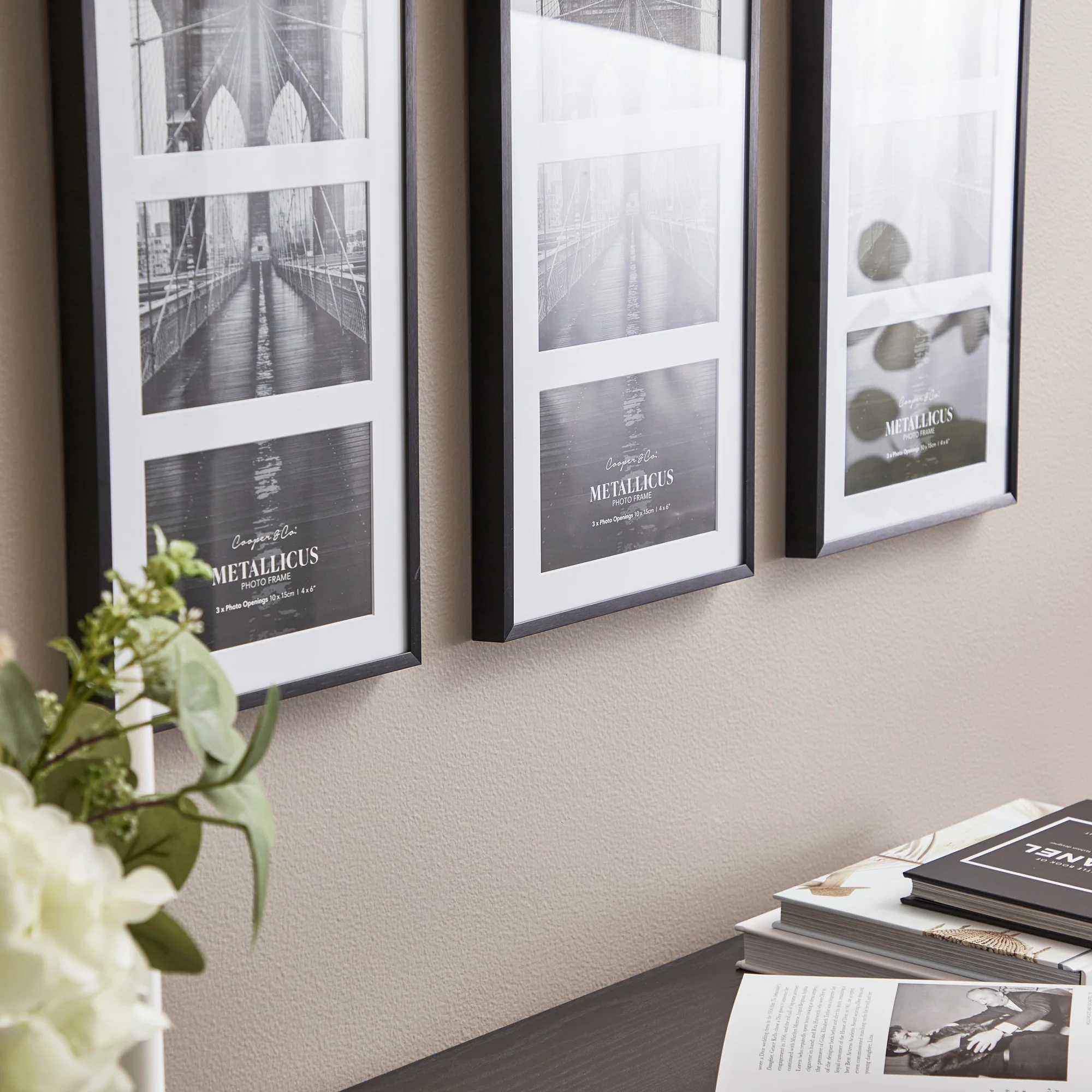 Metal 3 Slot Collage Photo Frame 10x15cm Set Of 3 - Image 6