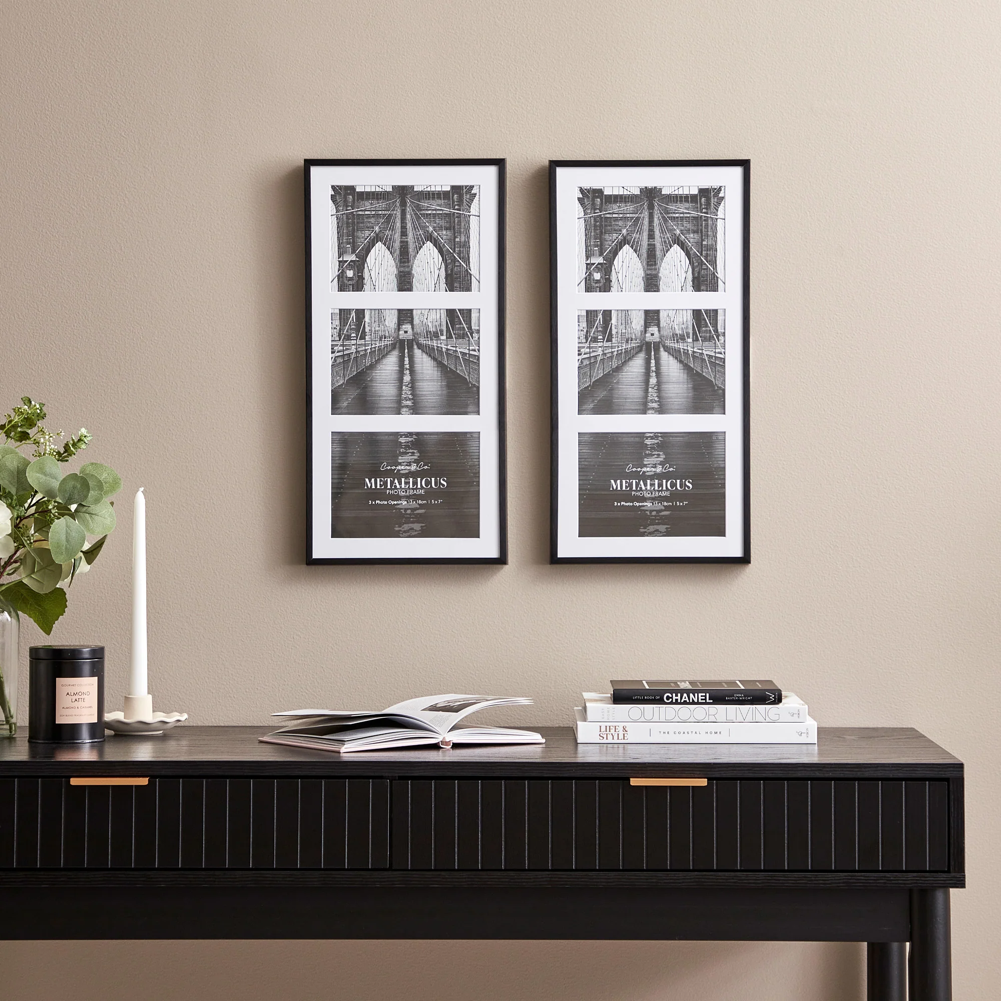 Metal 3 Slot Collage Photo Frame 13x18cm Set Of 2 - Image 2