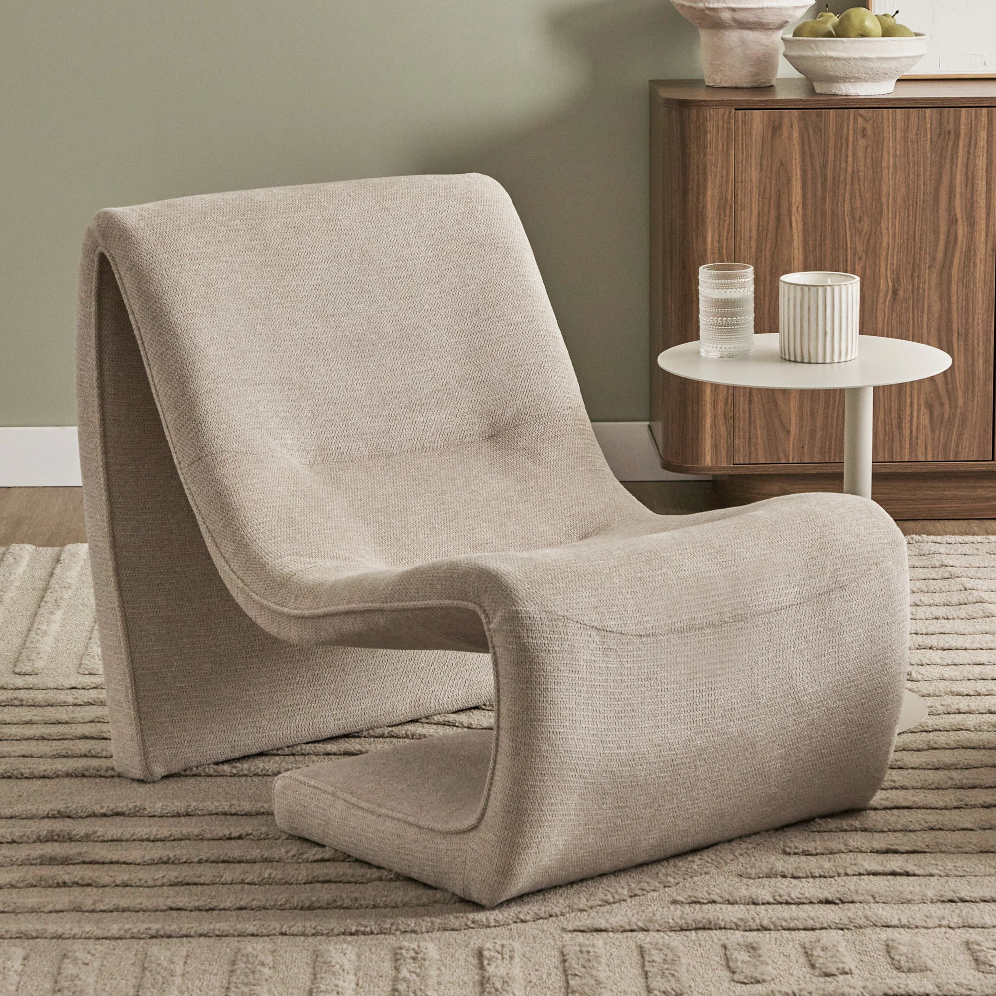 Monroe Accent Chair Cream (Set of 2) - Image 2
