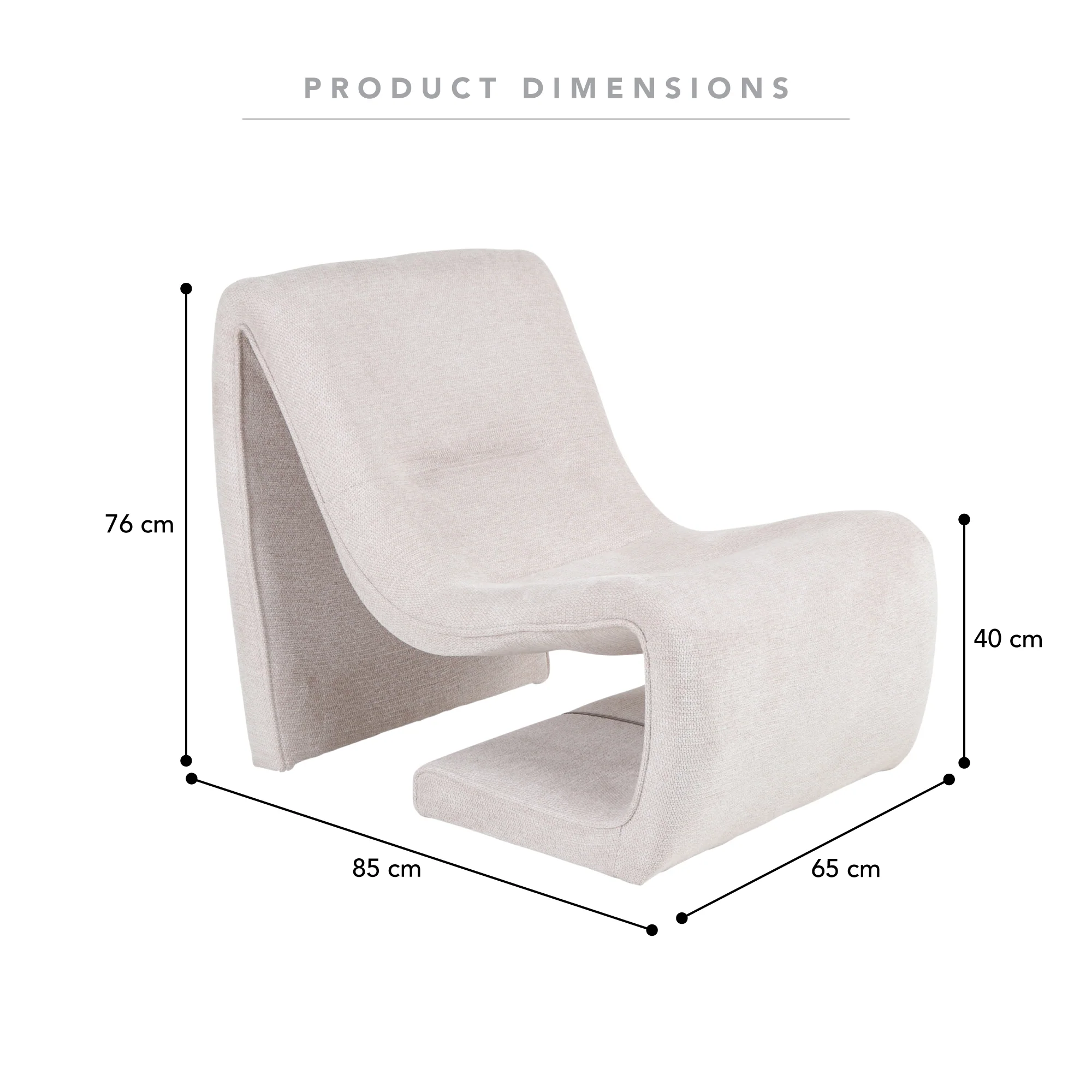 Monroe Accent Chair Cream (Set of 2) - Image 3