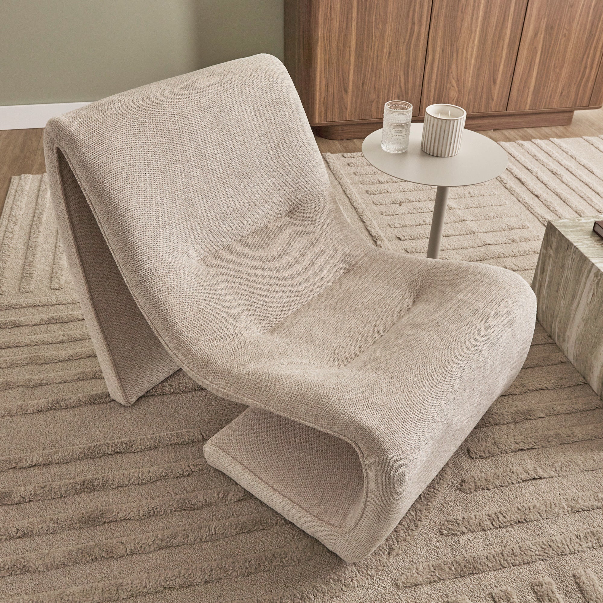 Monroe Accent Chair Cream - Image 4