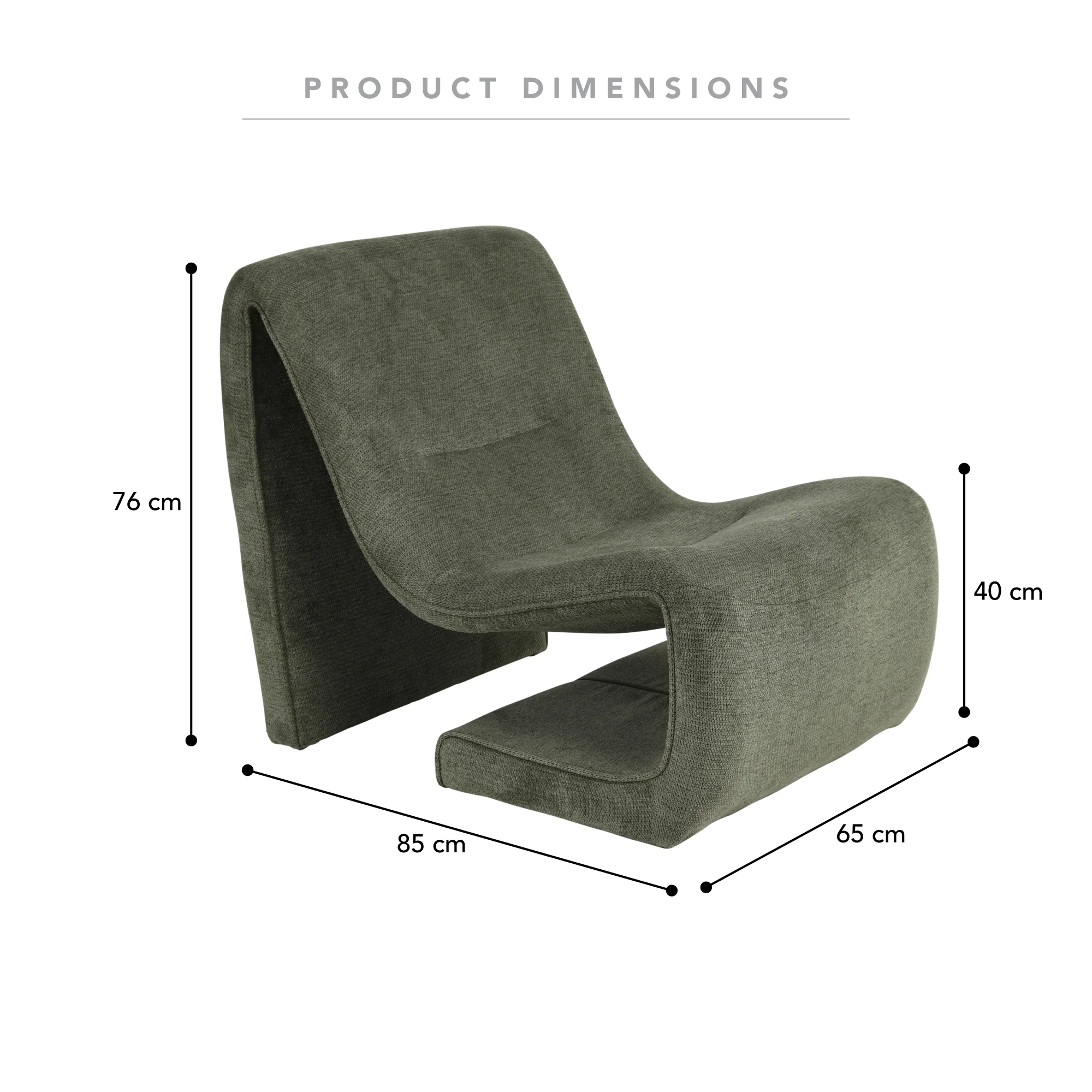 Monroe Accent Chair Green - Image 3