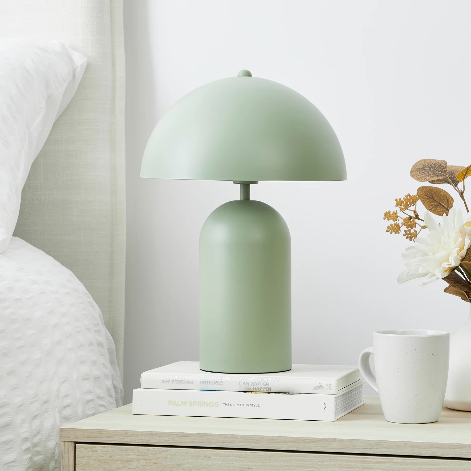 Mushroom Table Lamp Sage - Image 2
