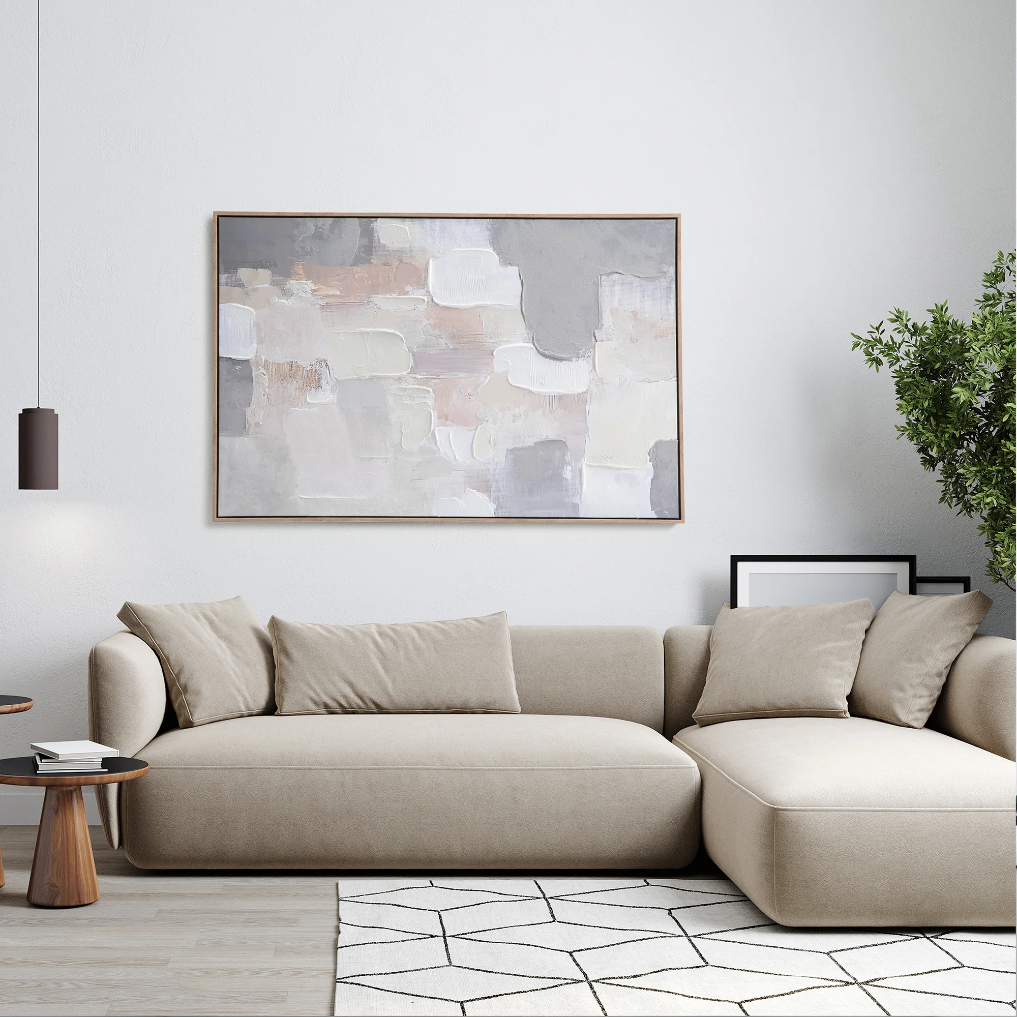 Muted Forms Wall Art 80x120cm - Image 3