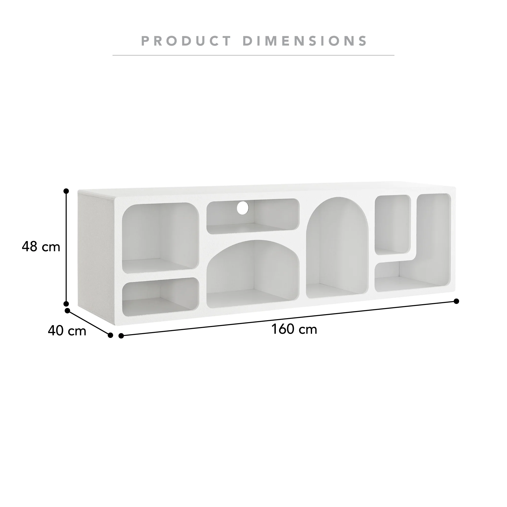 Mykonos Entertainment Unit (160cm) - Image 3