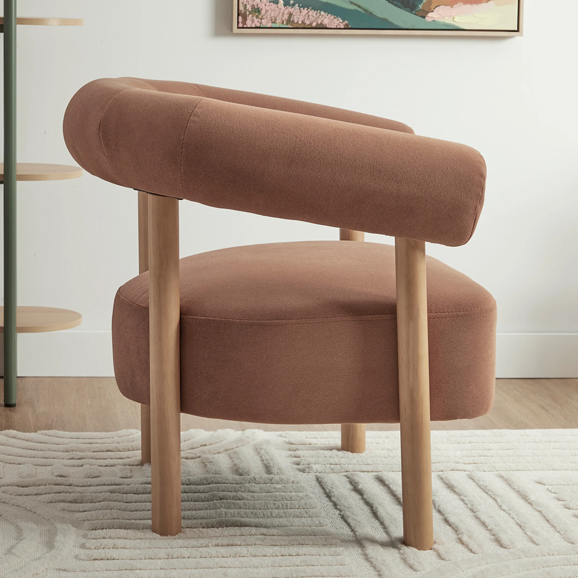 Nadia Armchair Rust (Set of 2) - Image 5