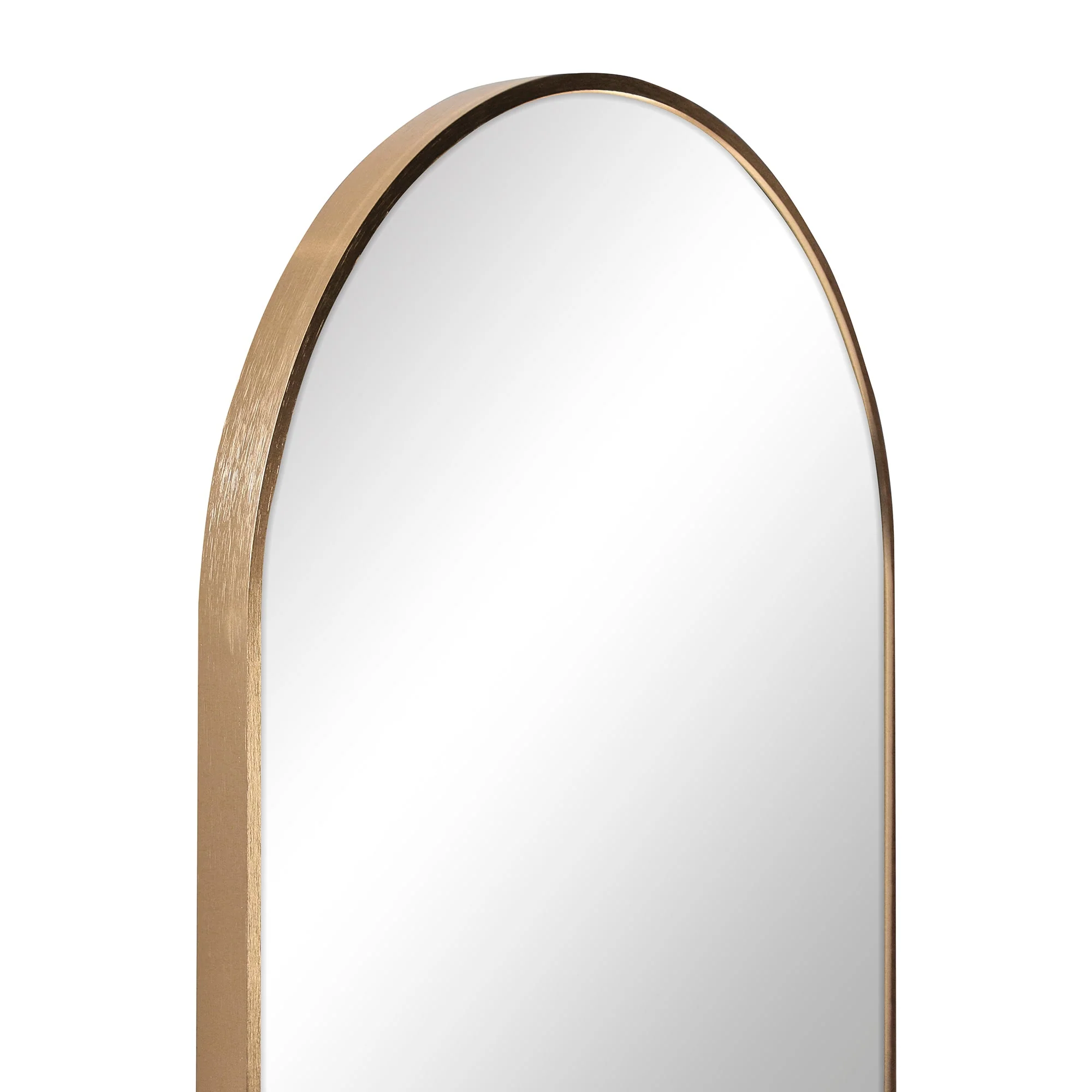 Naomi 80cm Arched Wall Mirror Gold - Image 8