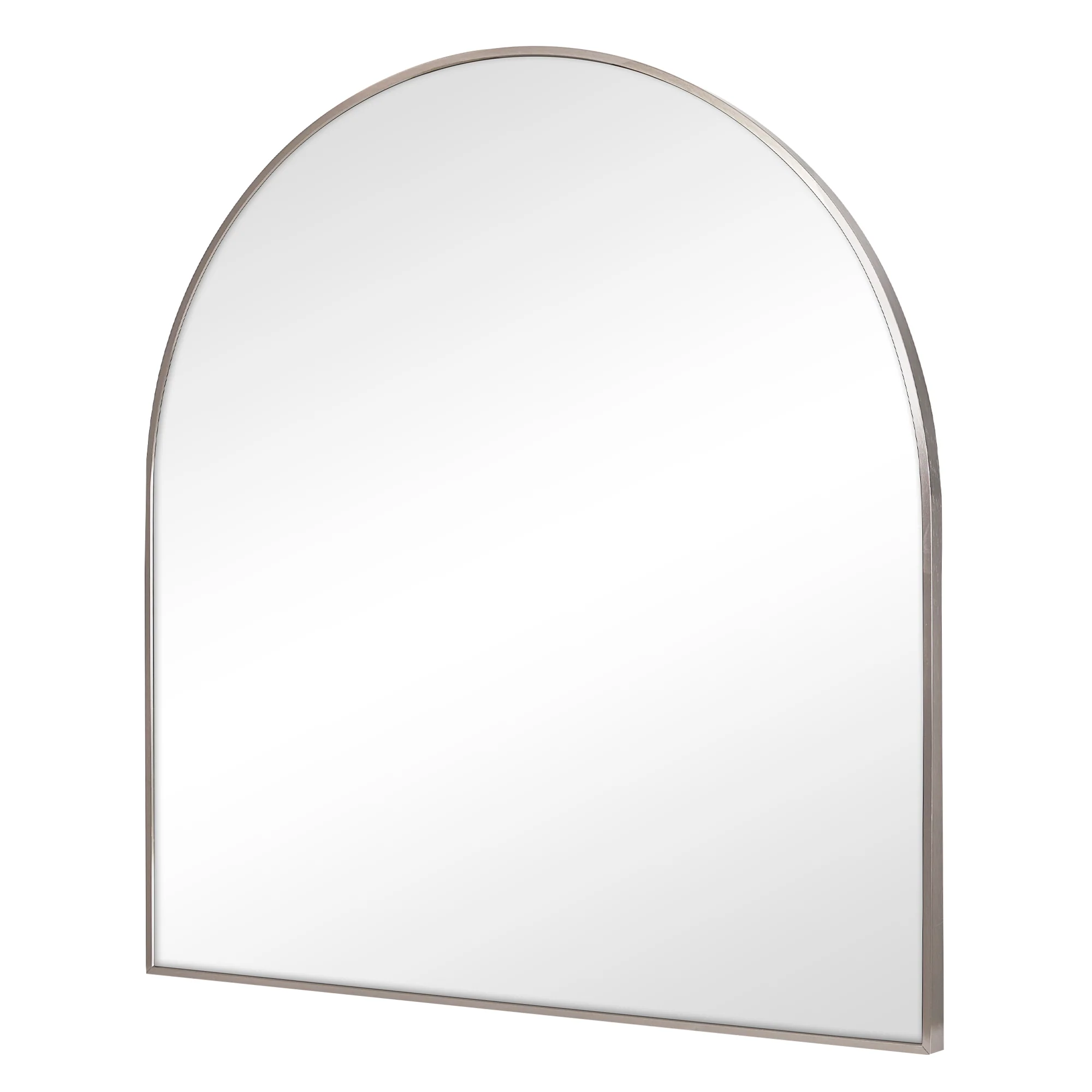 Naomi 85cm Large Arch Mirror Gun Metal Grey - Image 2