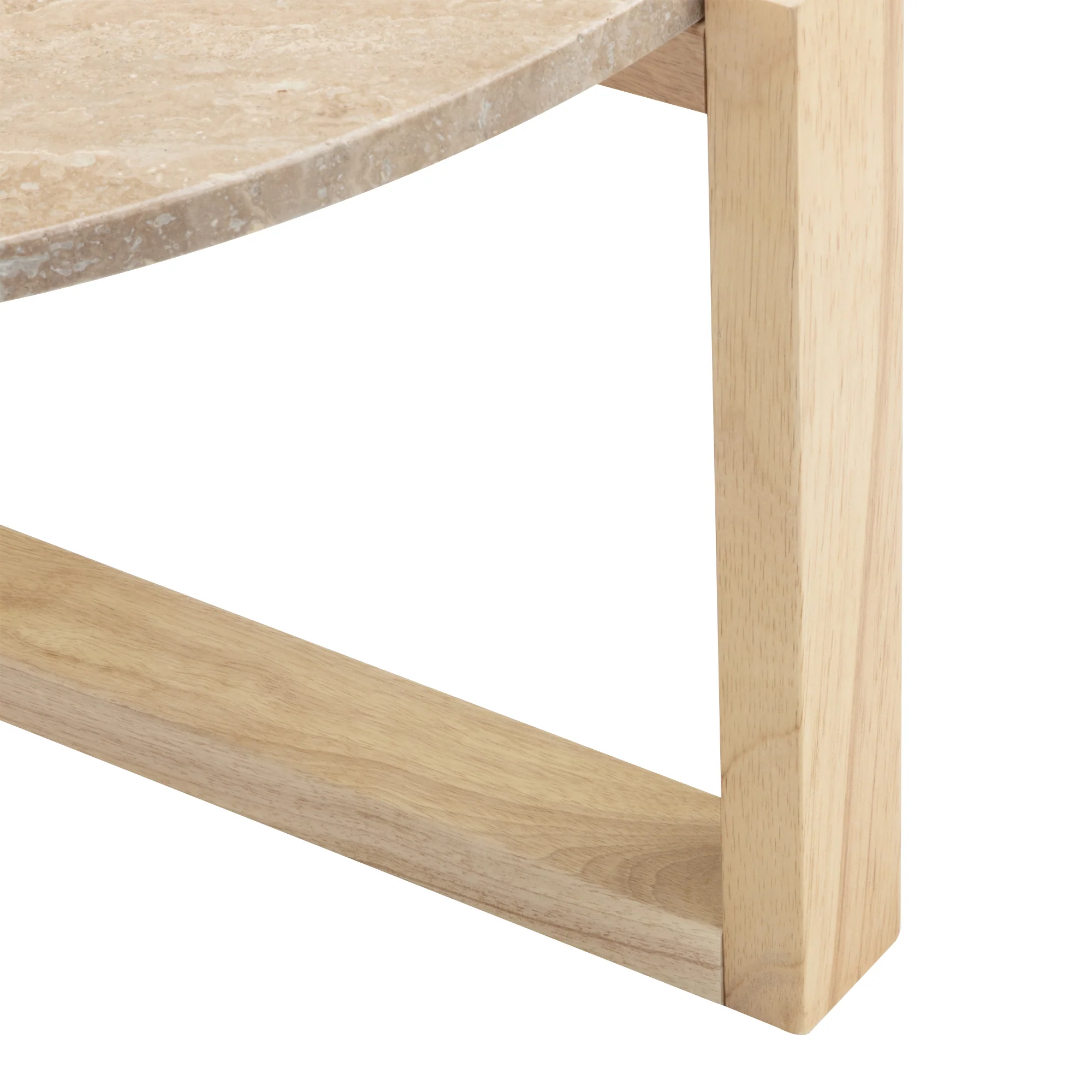 Neith 83cm Real Travertine Coffee Table Natural - Image 10