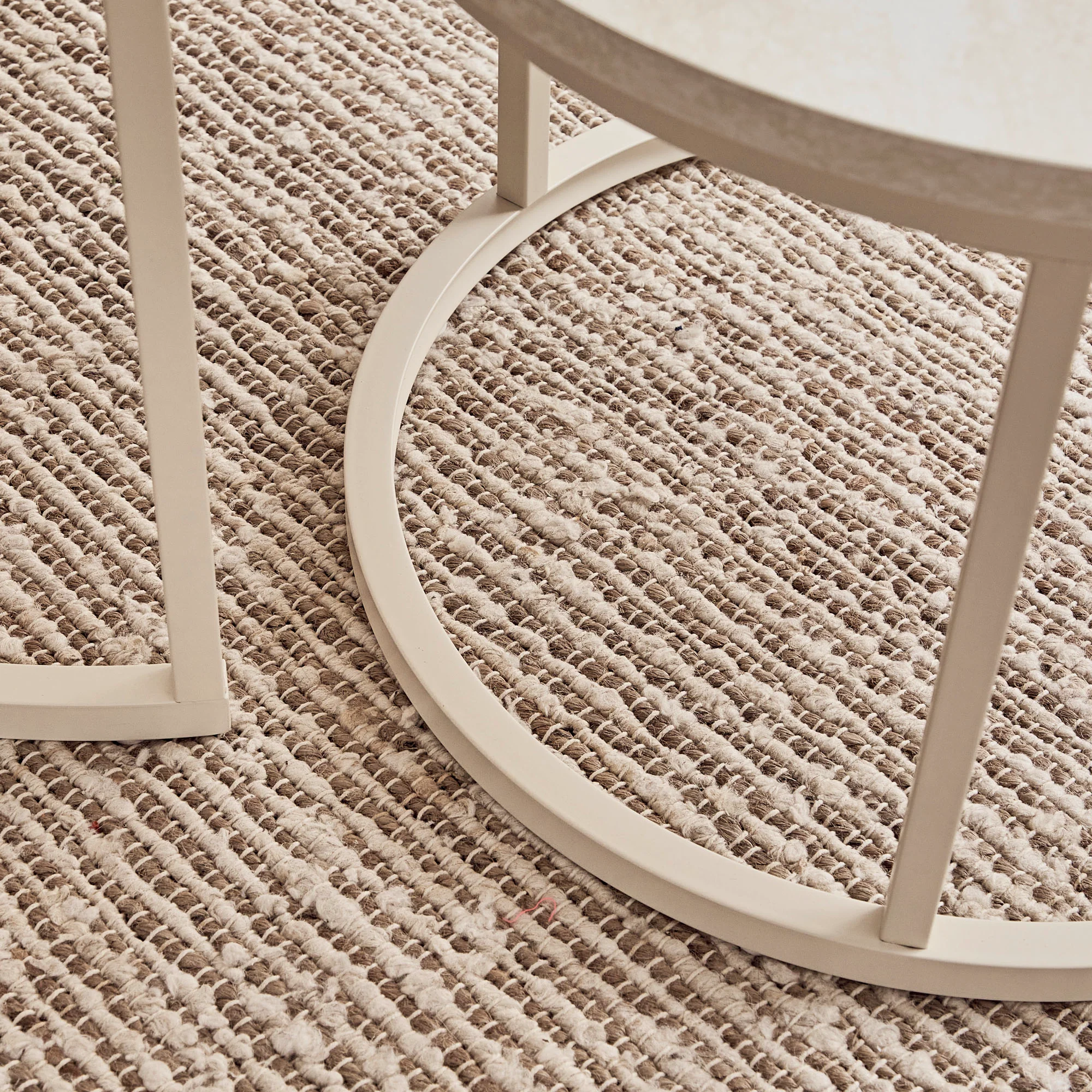 Nesting Sonoma Coffee Tables Set of 2 Travertine Look - Image 6