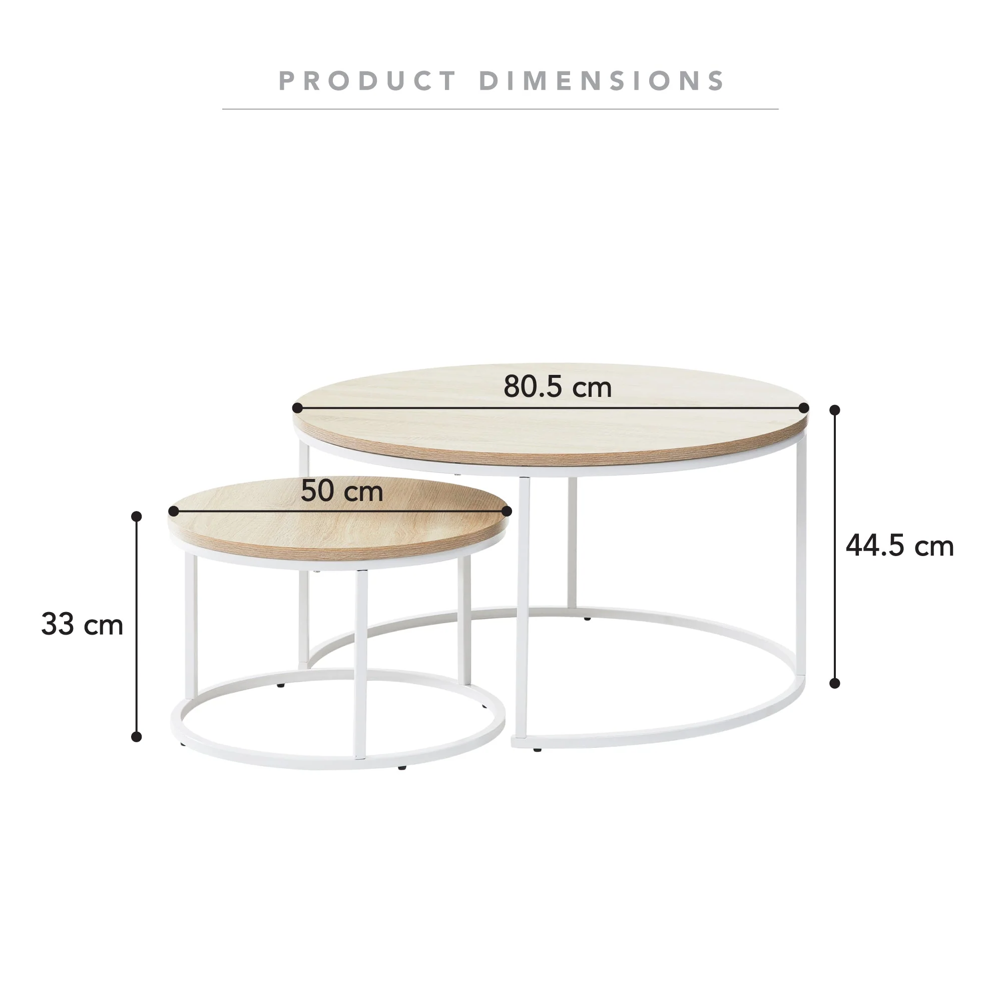 Nesting Sonoma Coffee Tables Set Of 2 White - Image 3