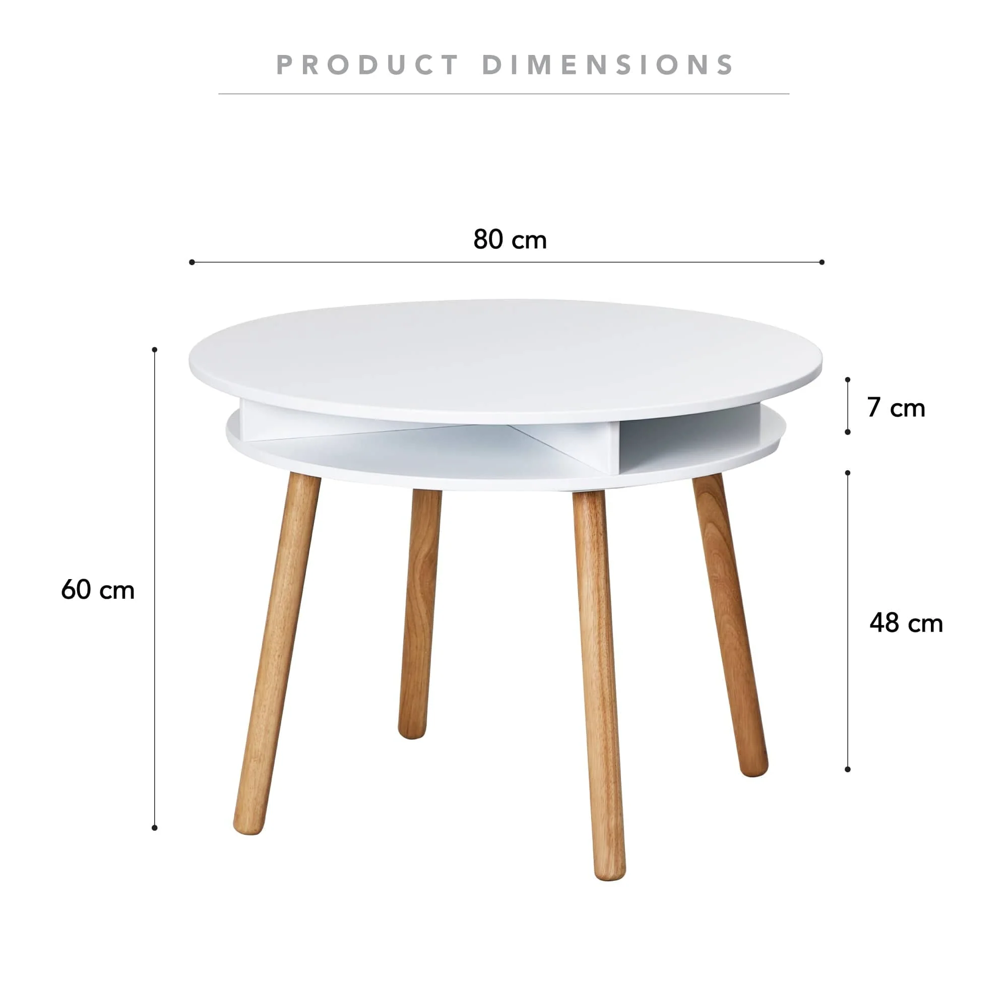Neve Kids Storage Table White - Image 3