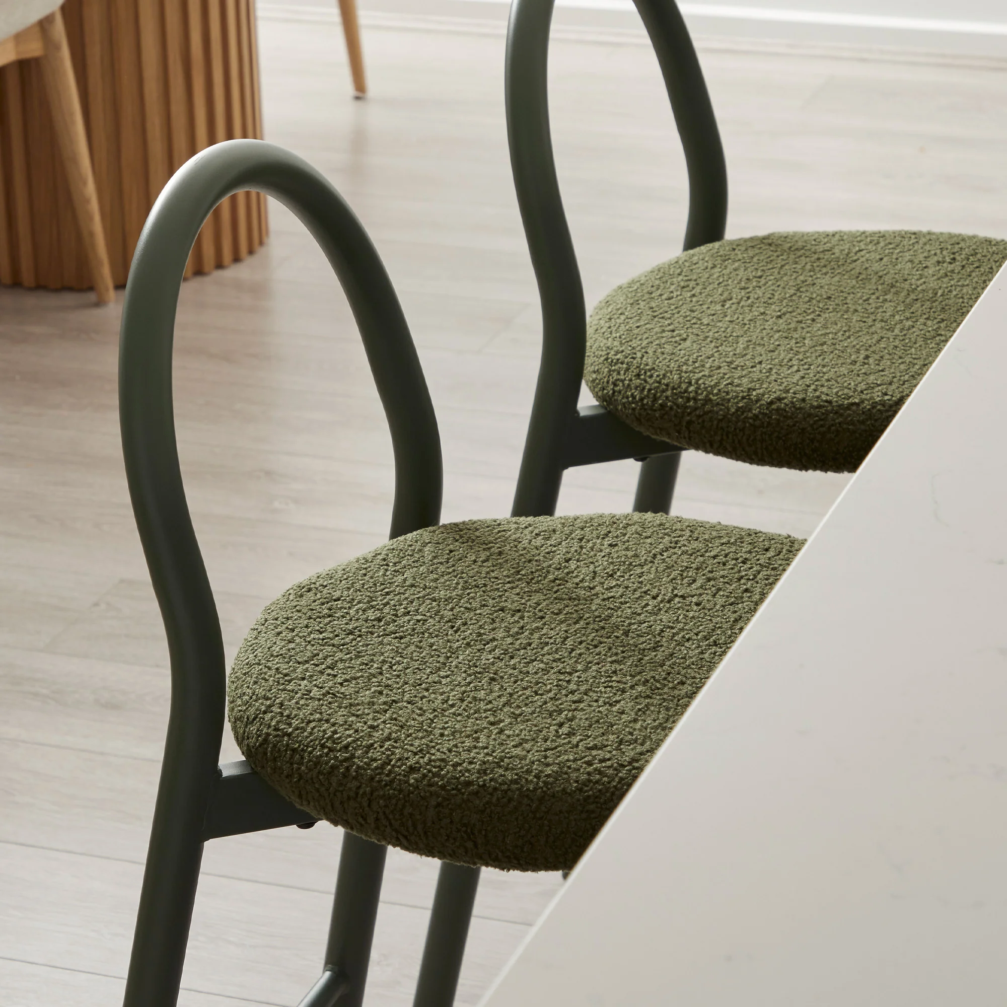 Newport Set of 2 Barstools Green - Image 6