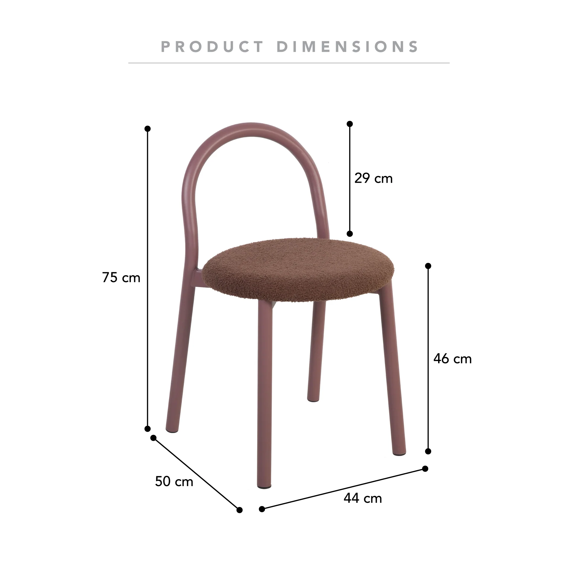 Newport Set of 4 Dining Chairs Claret - Image 3