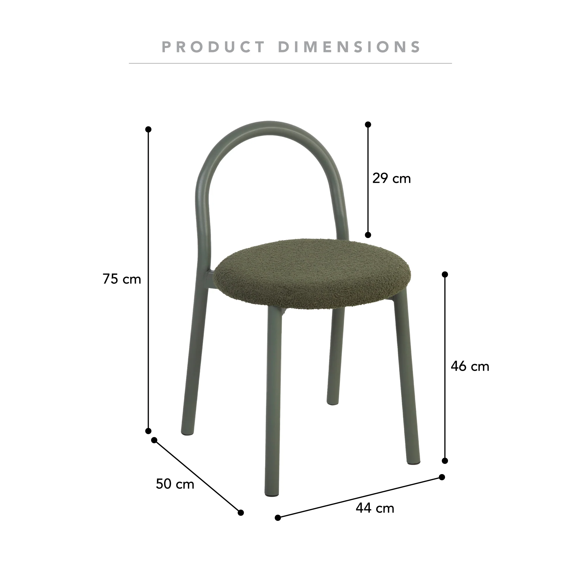 Newport Set of 4 Dining Chairs Green - Image 3