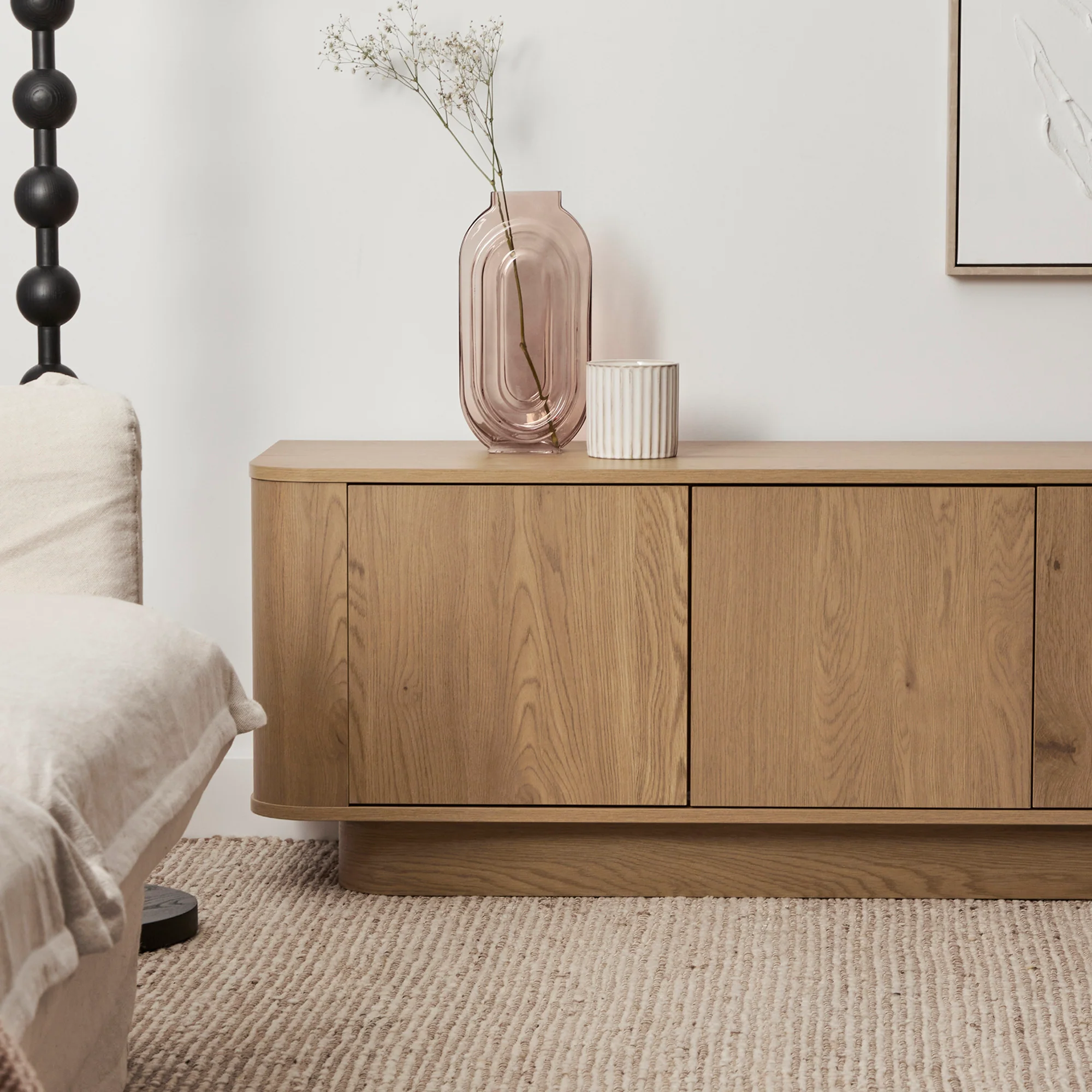 Nina Entertainment Unit Oak (180cm) - Image 4