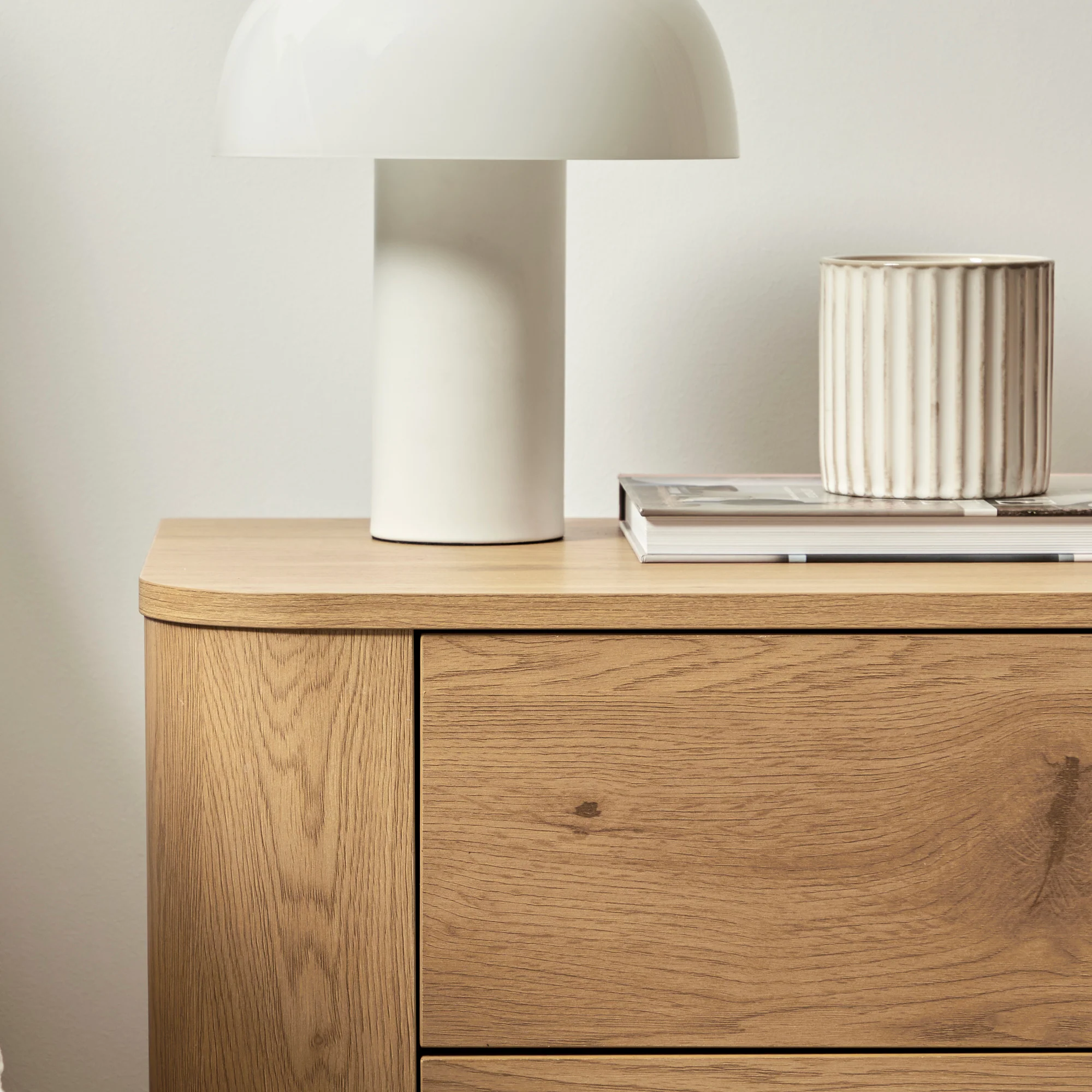Nina Bedside Table Oak - Image 4