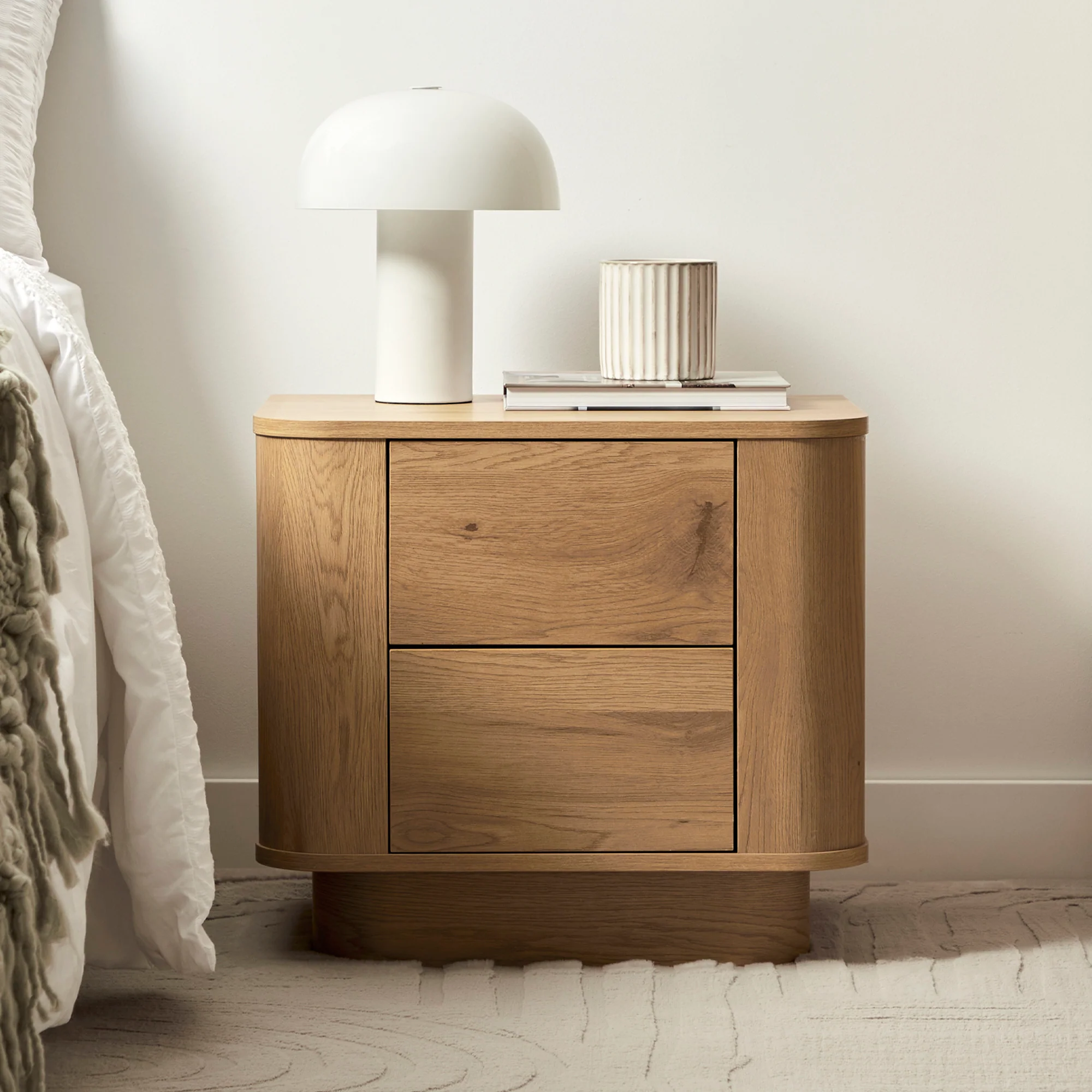 Nina Bedside Table Oak - Image 5