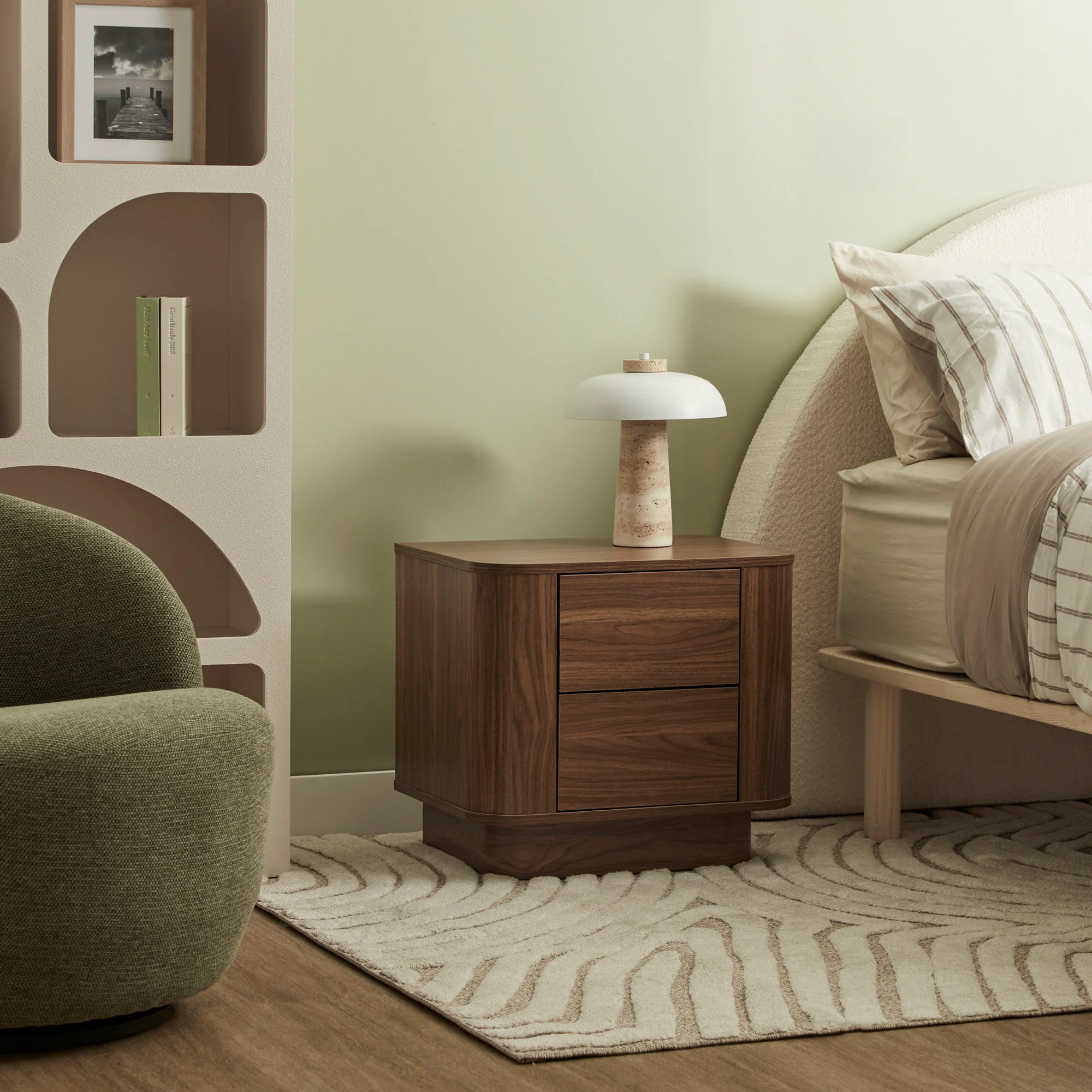 Nina Bedside Table Walnut (Set of 2) - Image 8