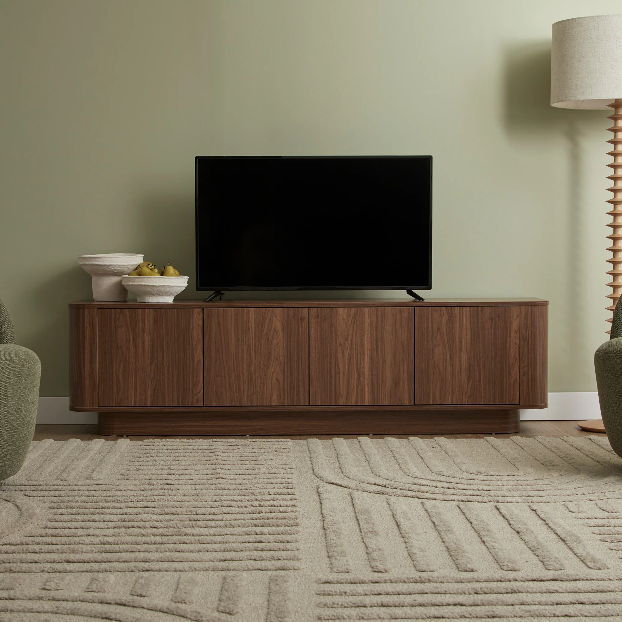 Nina Entertainment Unit Walnut (180cm) - Image 4