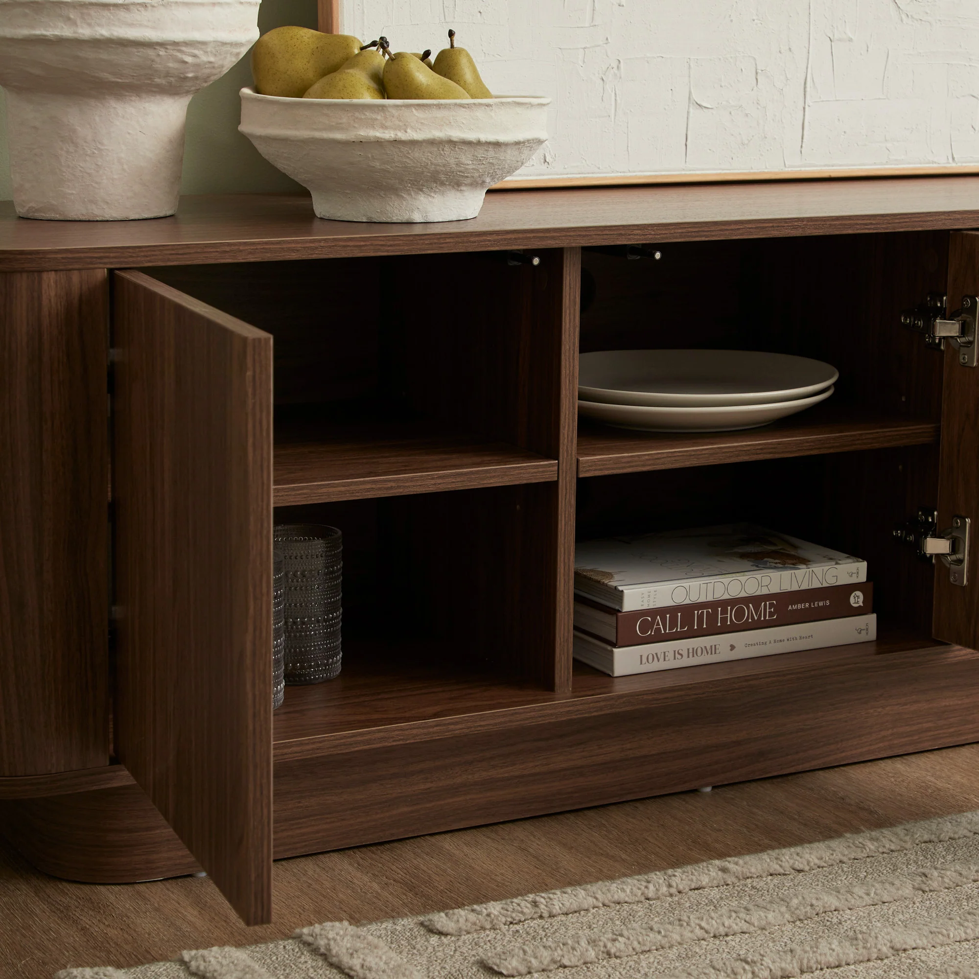 Nina Entertainment Unit Walnut (180cm) - Image 7