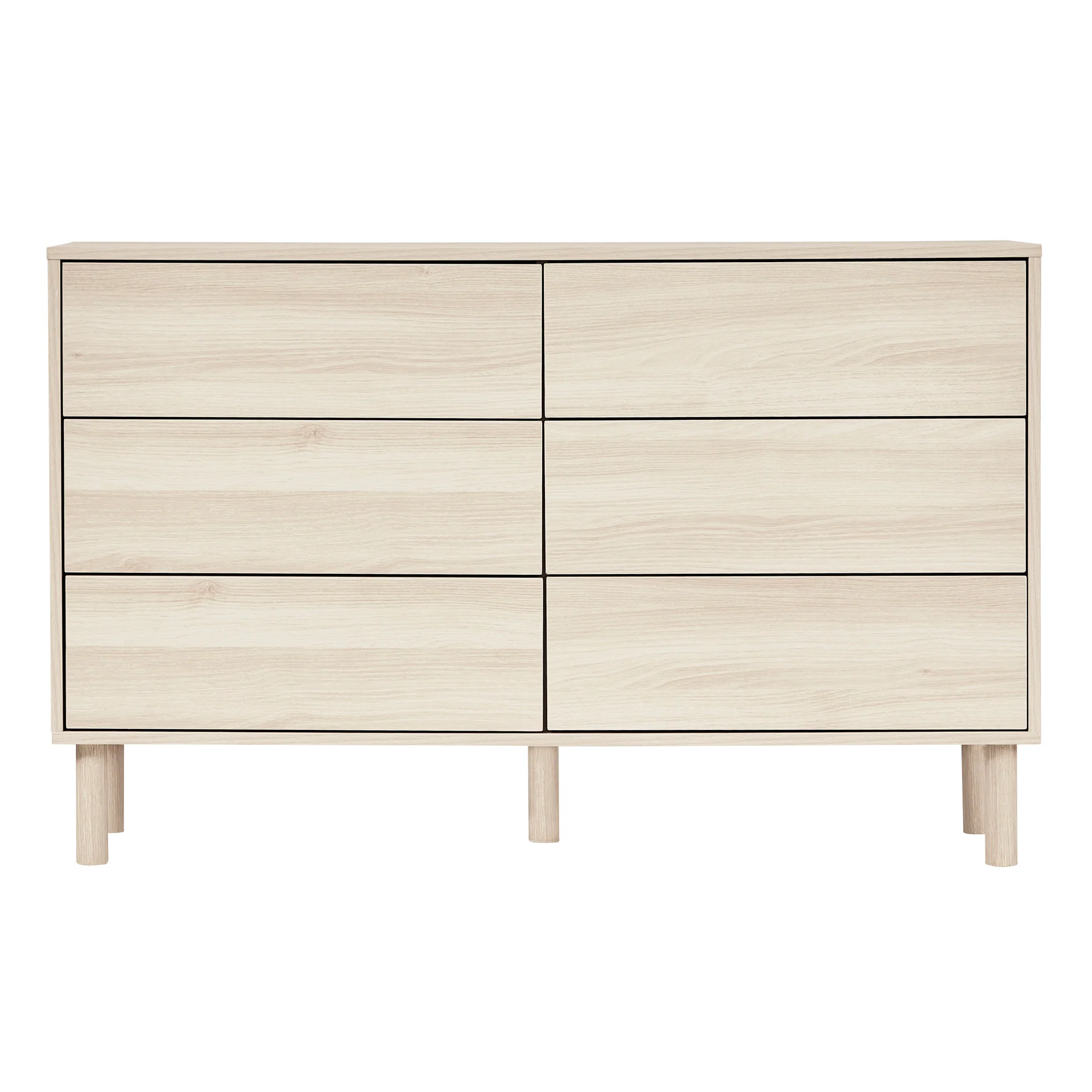 Norquay Chest of 6 Drawers Light Oak - Image 10