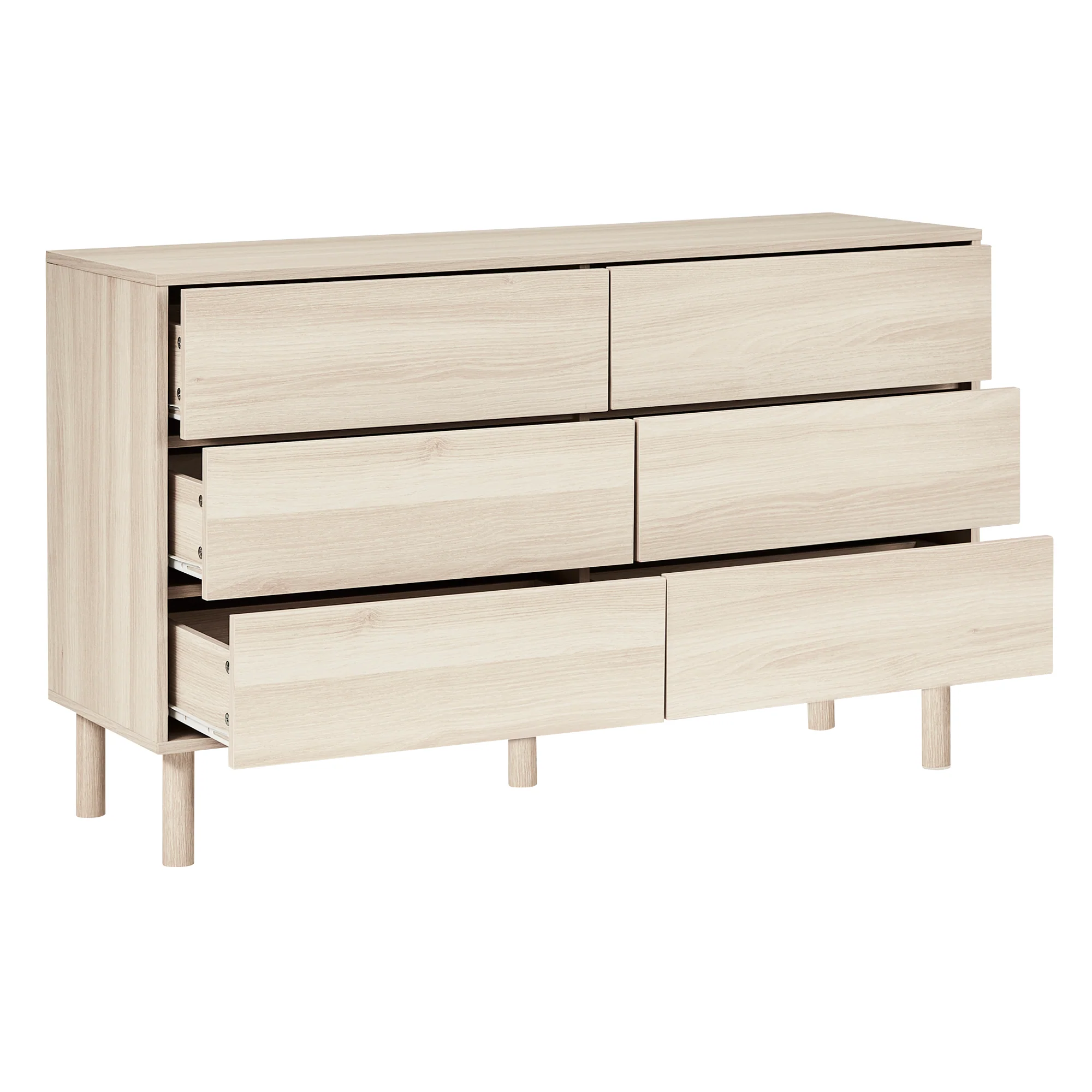 Norquay Chest of 6 Drawers Light Oak - Image 12