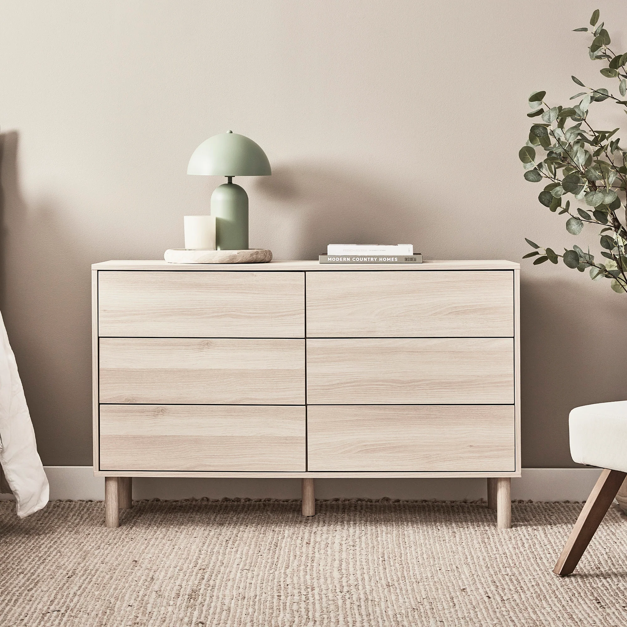 Norquay Chest of 6 Drawers Light Oak - Image 6