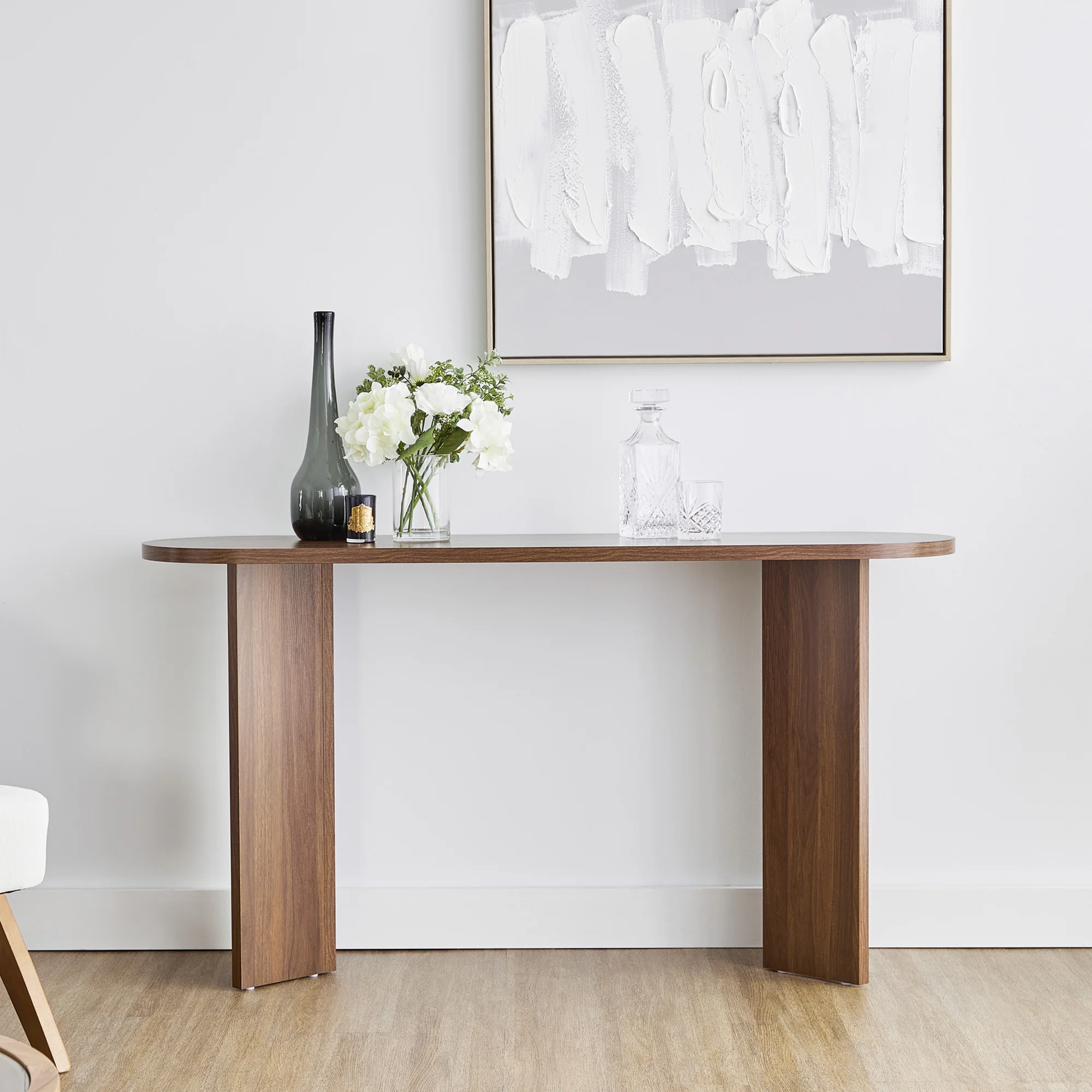 Norquay Console Table Walnut (140cm) - Image 5