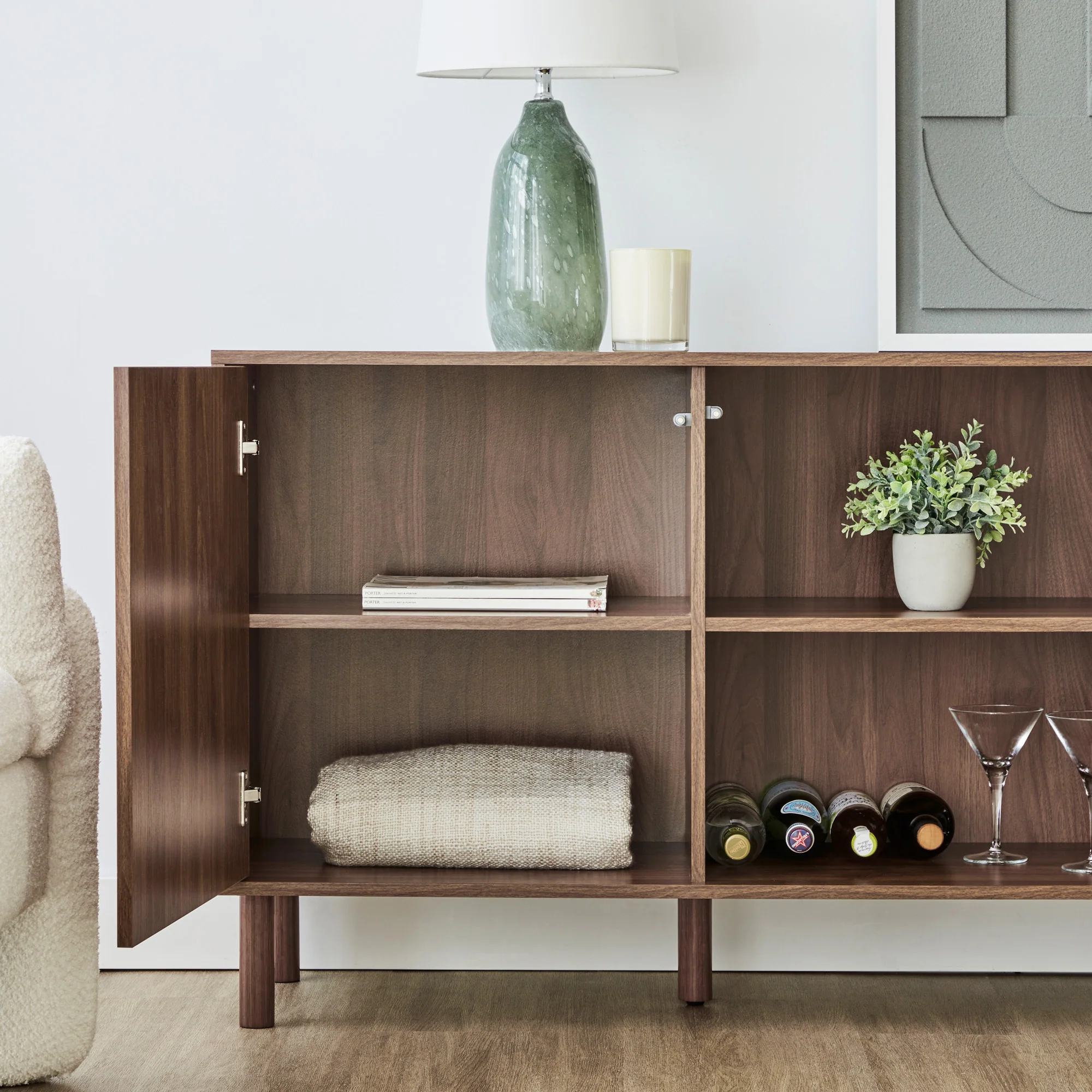 Norquay Sideboard Walnut (160cm) - Image 5