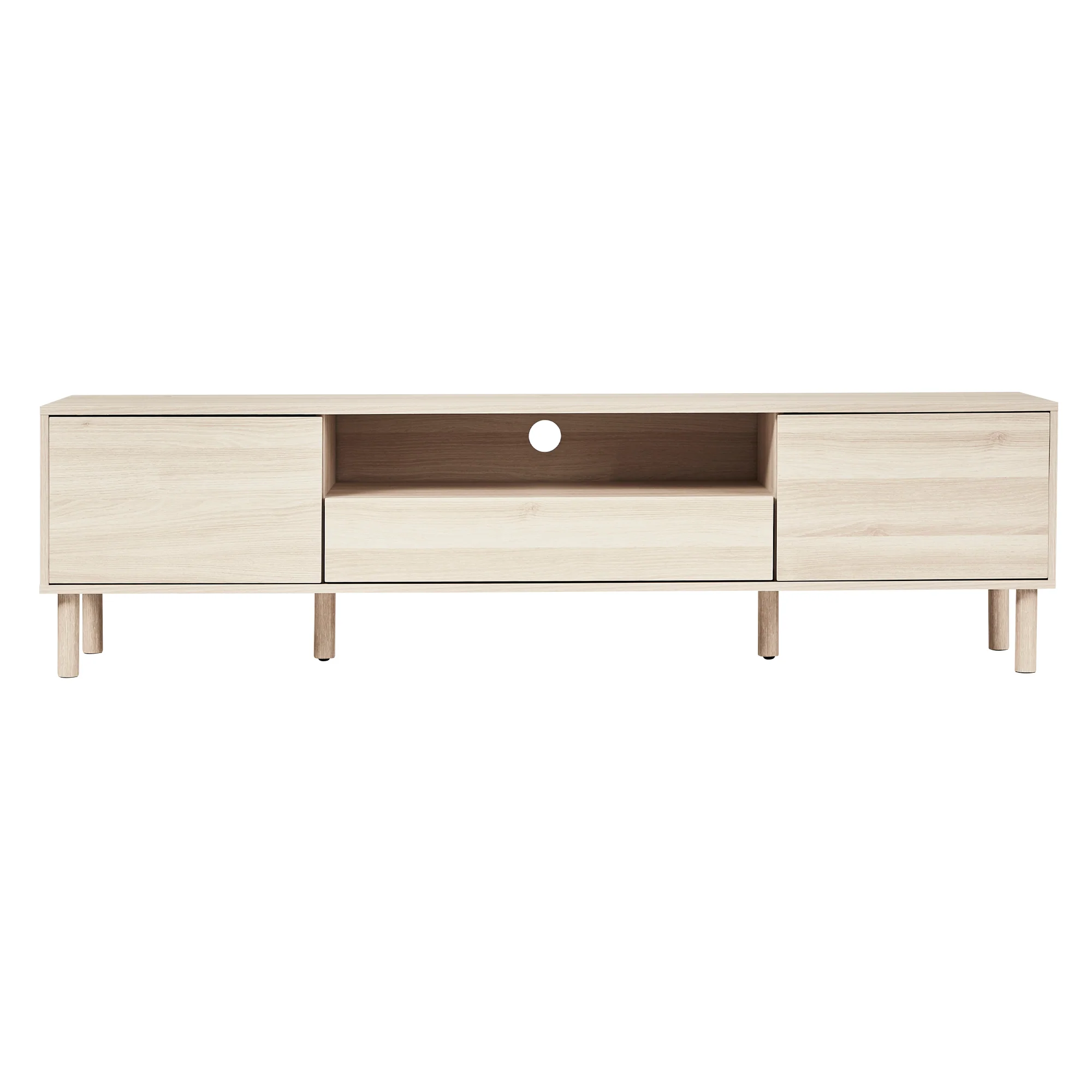 Norquay Entertainment Unit Light Oak (180cm) - Image 12