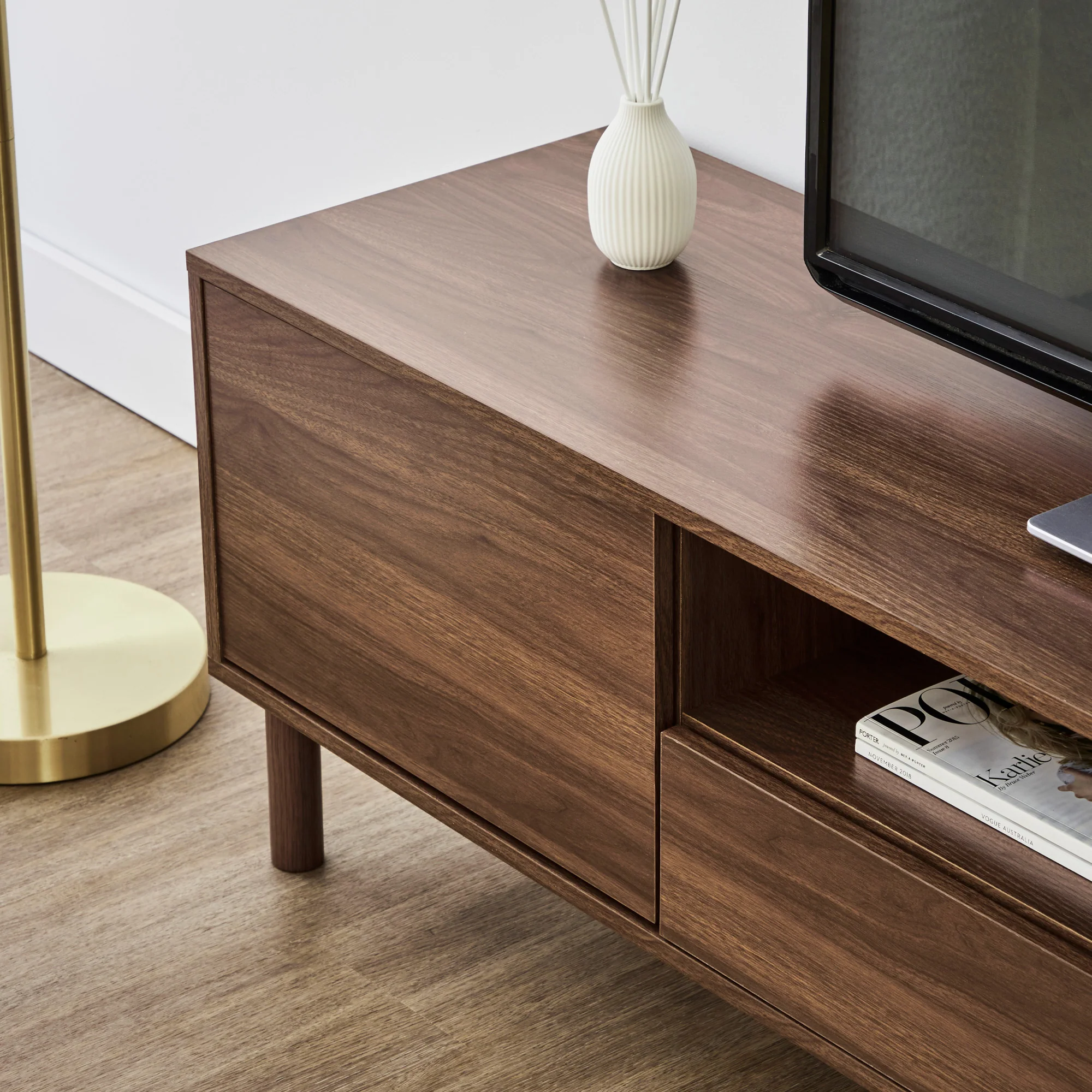 Norquay Entertainment Unit Walnut (180cm) - Image 7