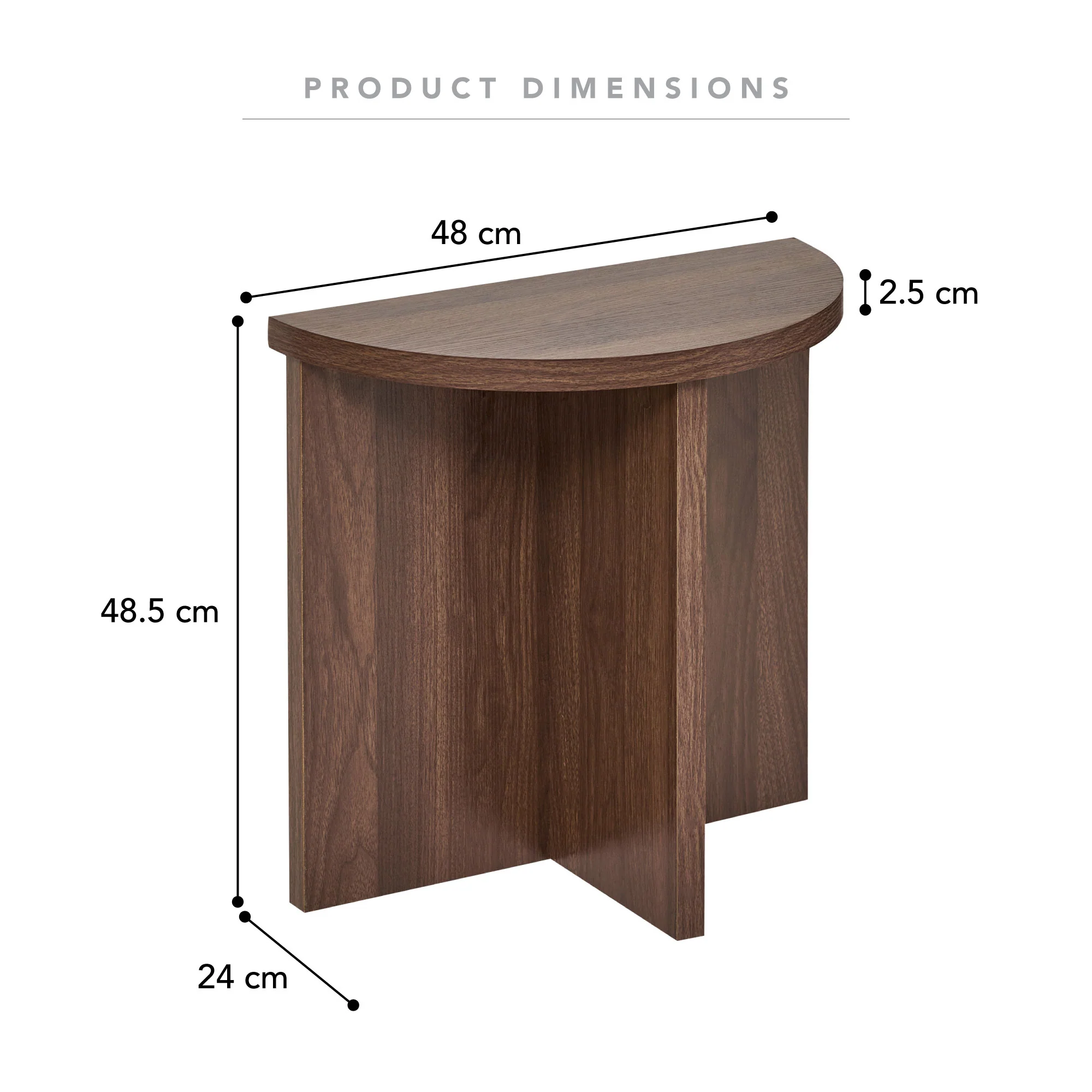 Norquay Side Table Walnut - Image 3