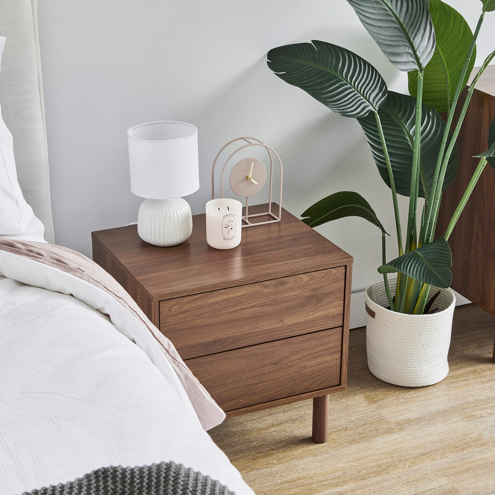 Norquay Bedside Table Walnut (Set of 2) - Image 5