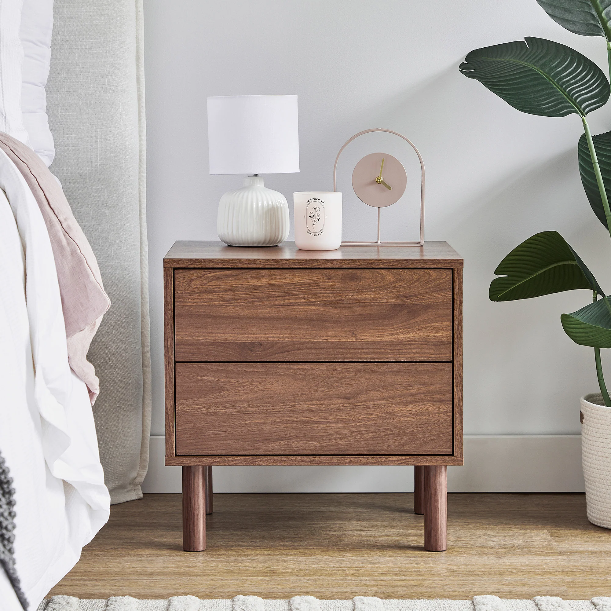 Norquay Bedside Table Walnut (Set of 2) - Image 7