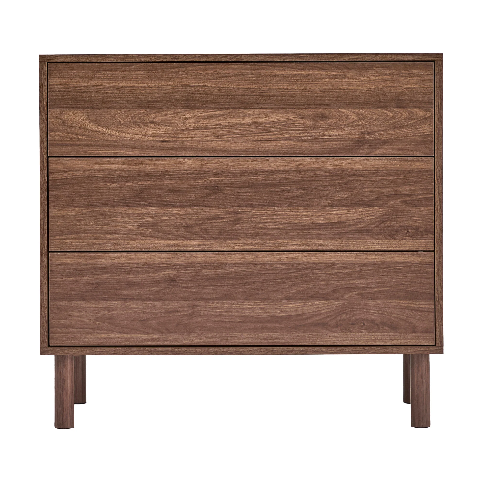 Norquay Chest of 3 Drawers Walnut - Image 10