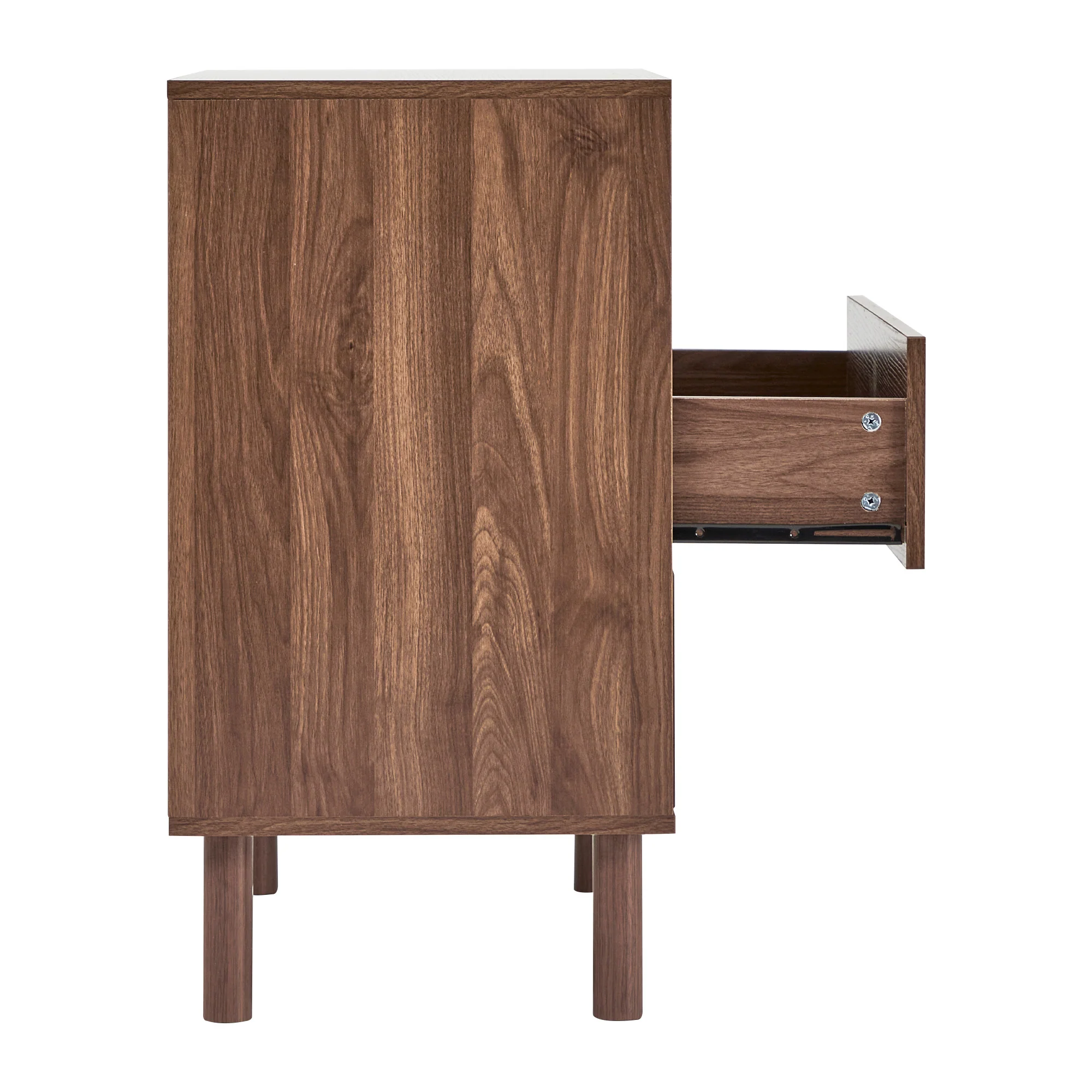 Norquay Chest of 3 Drawers Walnut - Image 9