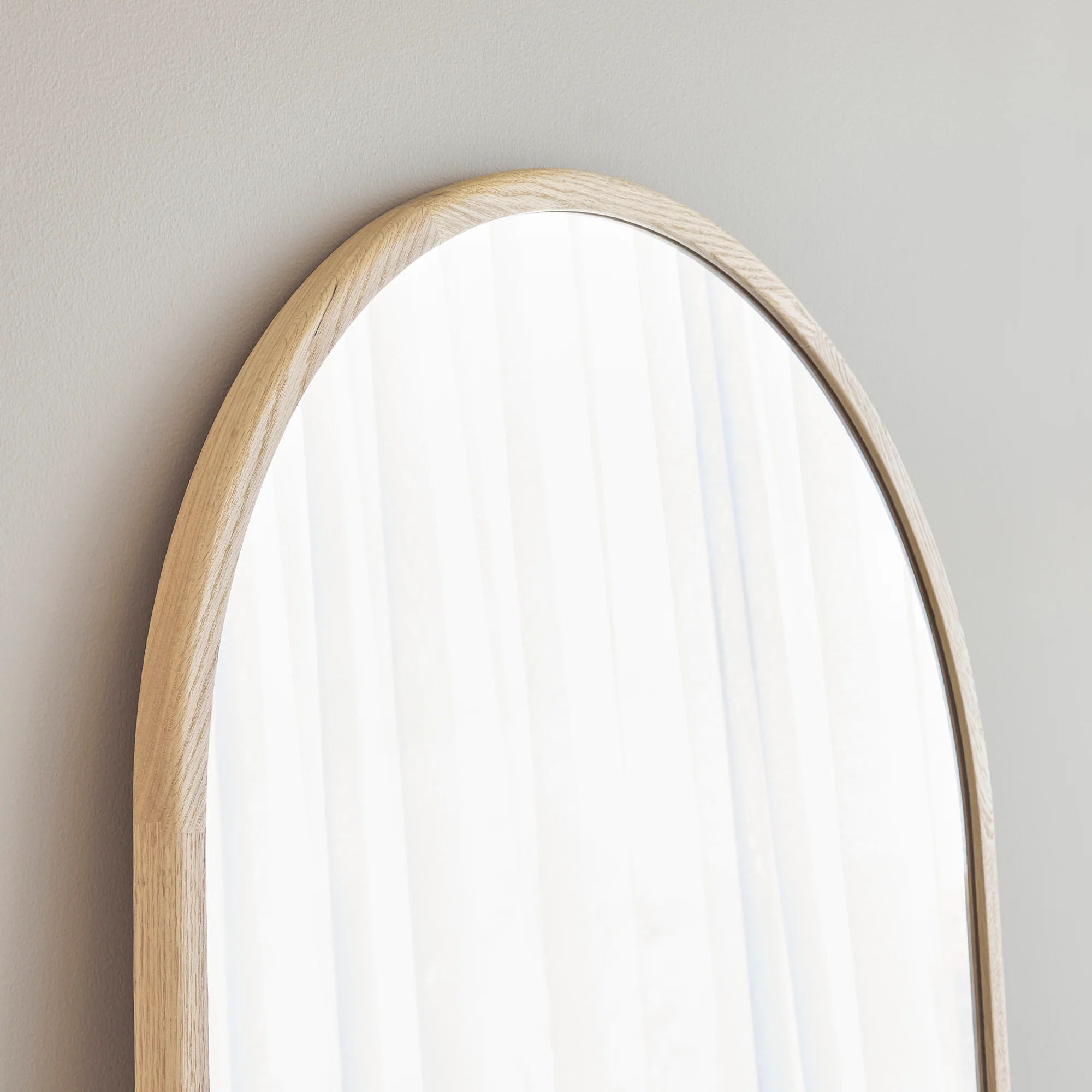 Oakleigh 180cm Arch Solid Oak Mirror Natural - Image 6