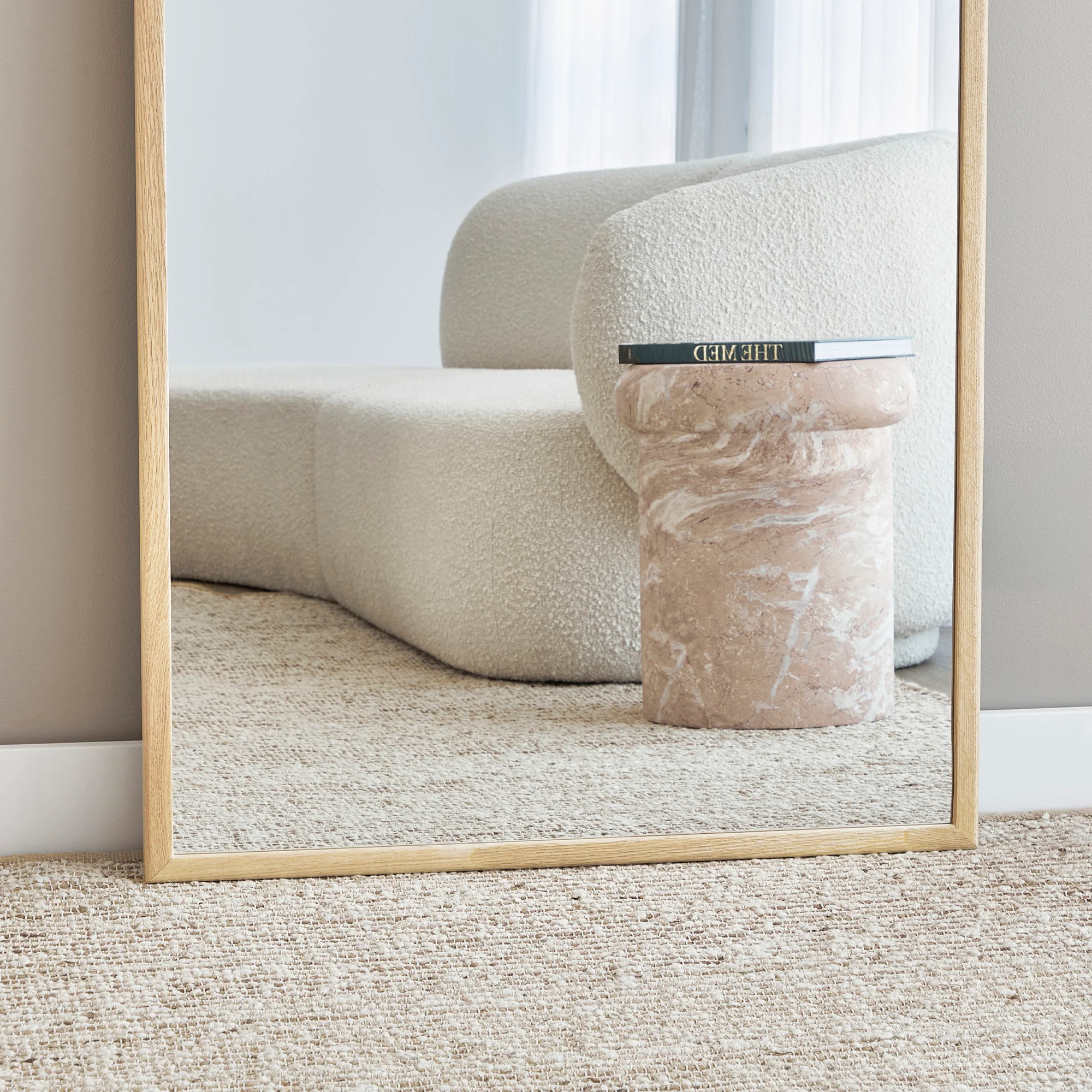 Oakleigh 180cm Arch Solid Oak Mirror Natural - Image 7