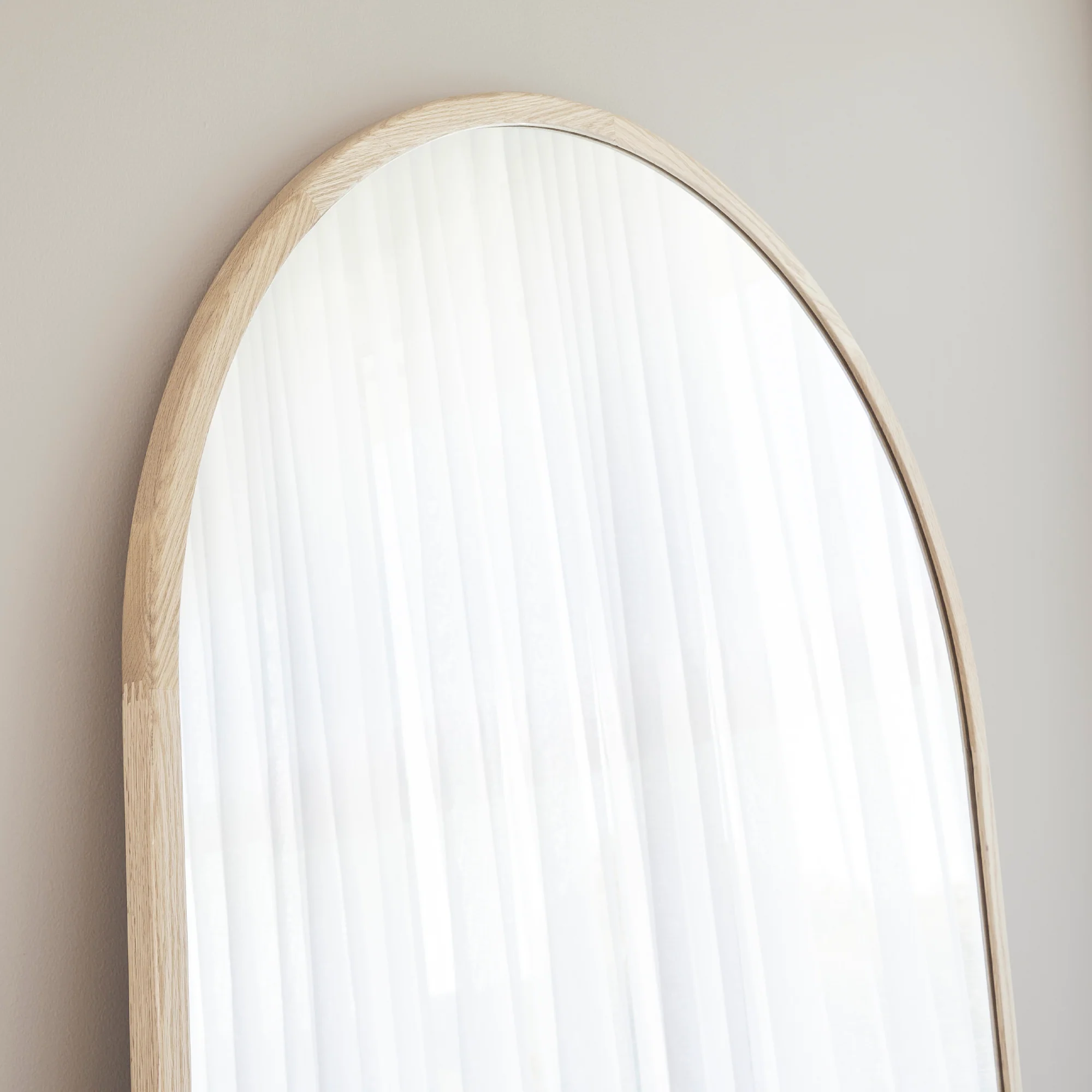 Oakleigh 200cm Arch Solid Oak Mirror Natural - Image 5