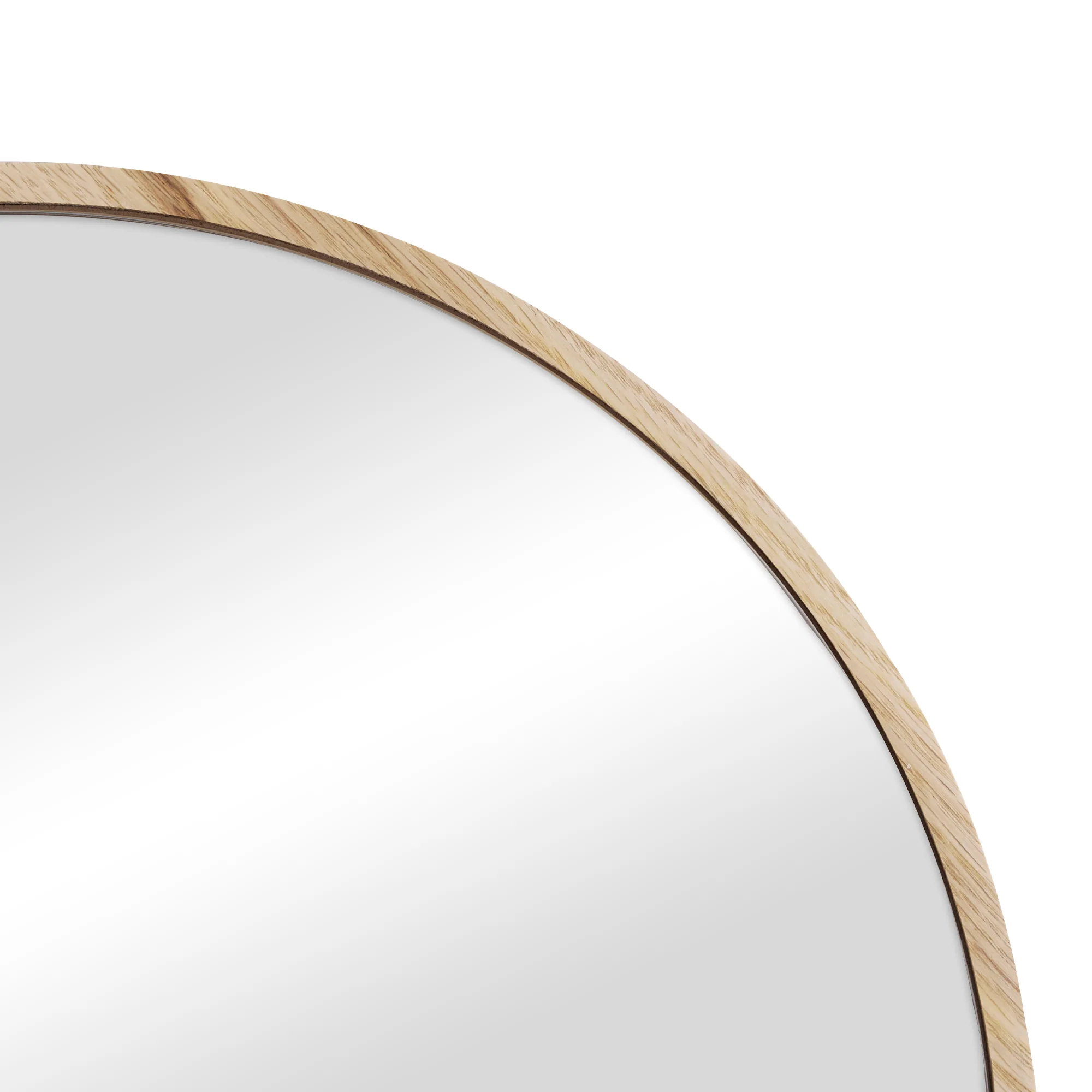 Oakleigh 70cm Oval Solid Oak Mirror Natural - Image 9