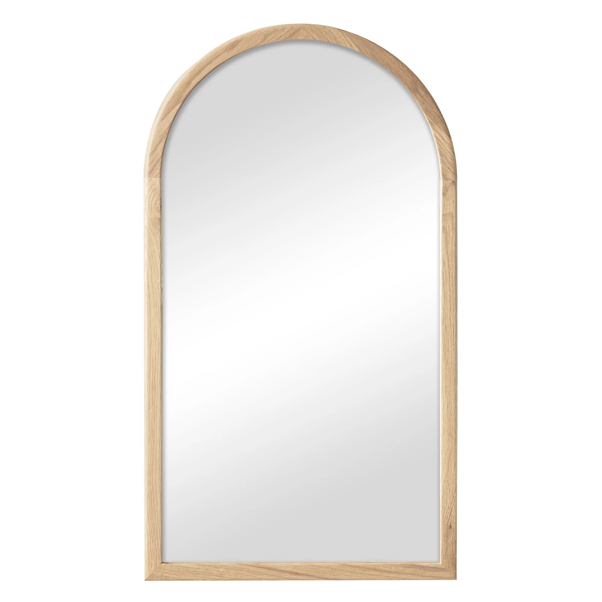 Oakleigh 80cm Solid Oak Arch Mirror Natural - Image 2