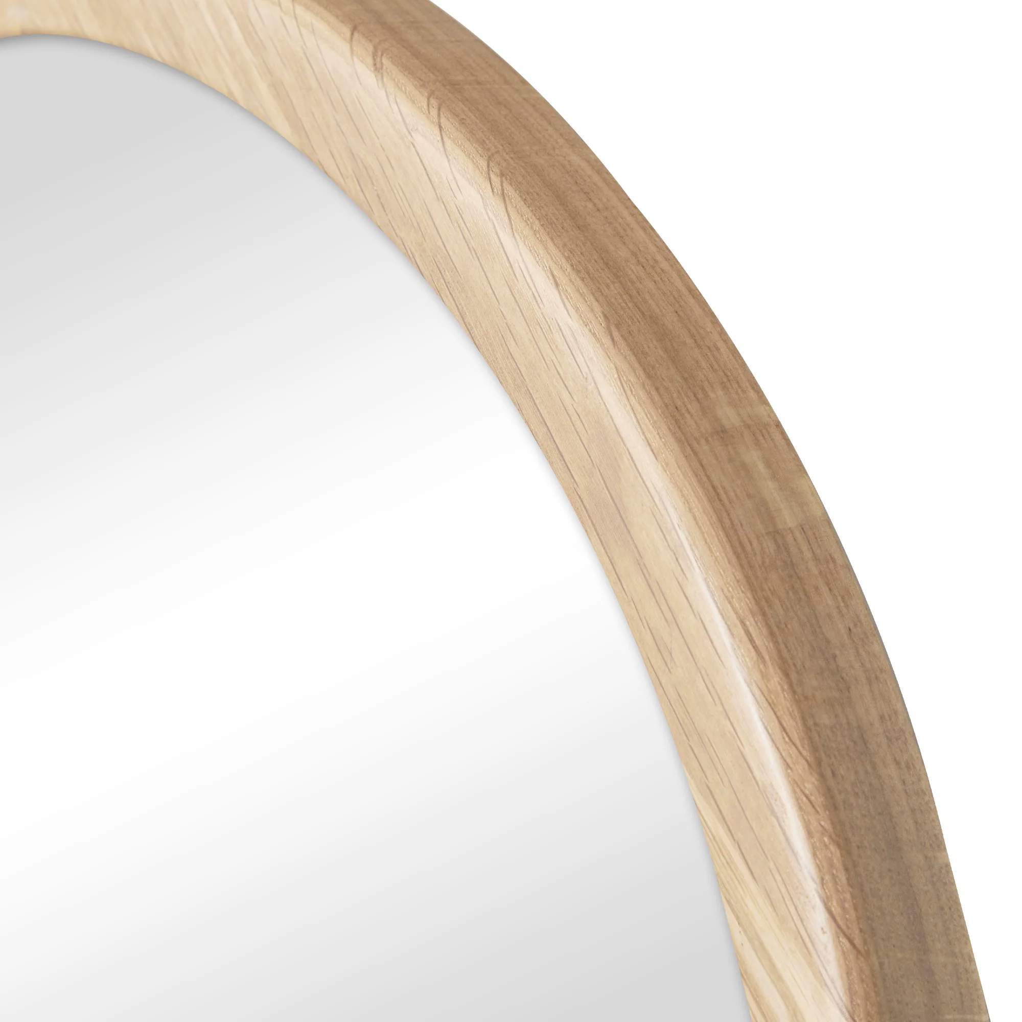 Oakleigh 80cm Solid Oak Arch Mirror Natural - Image 8