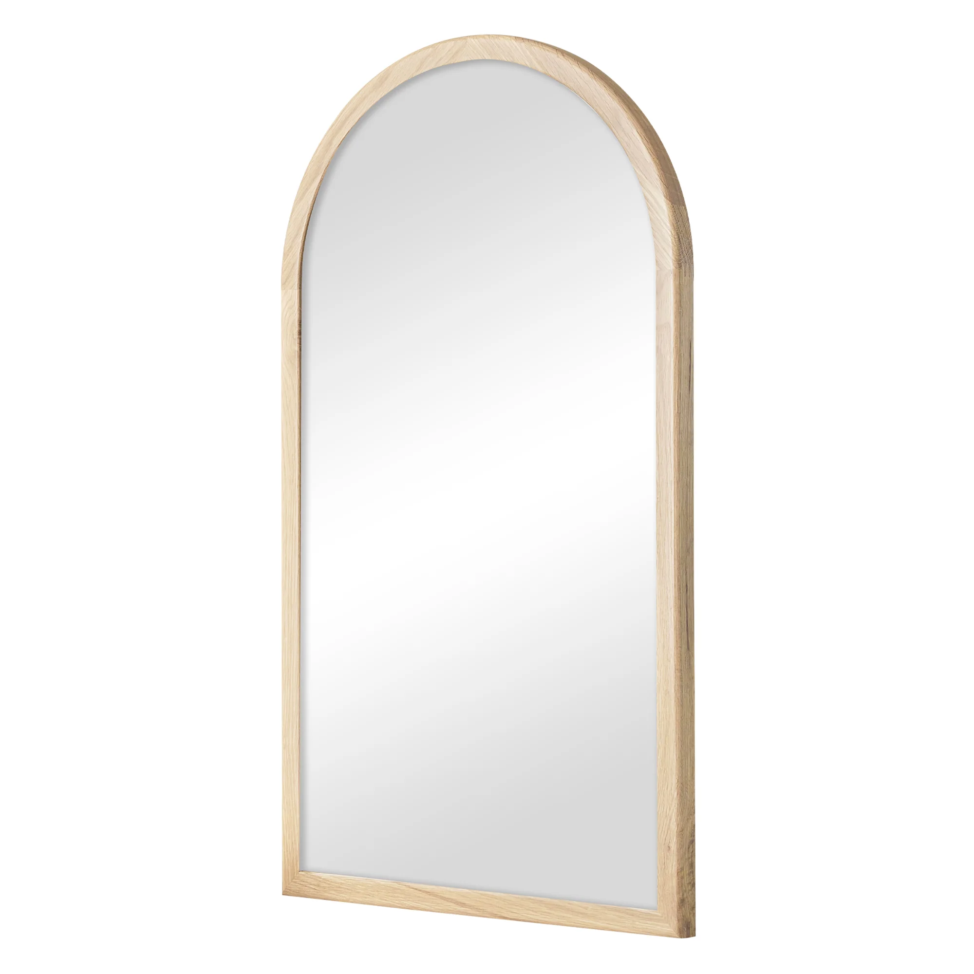 Oakleigh 80cm Solid Oak Arch Mirror Natural - Image 9